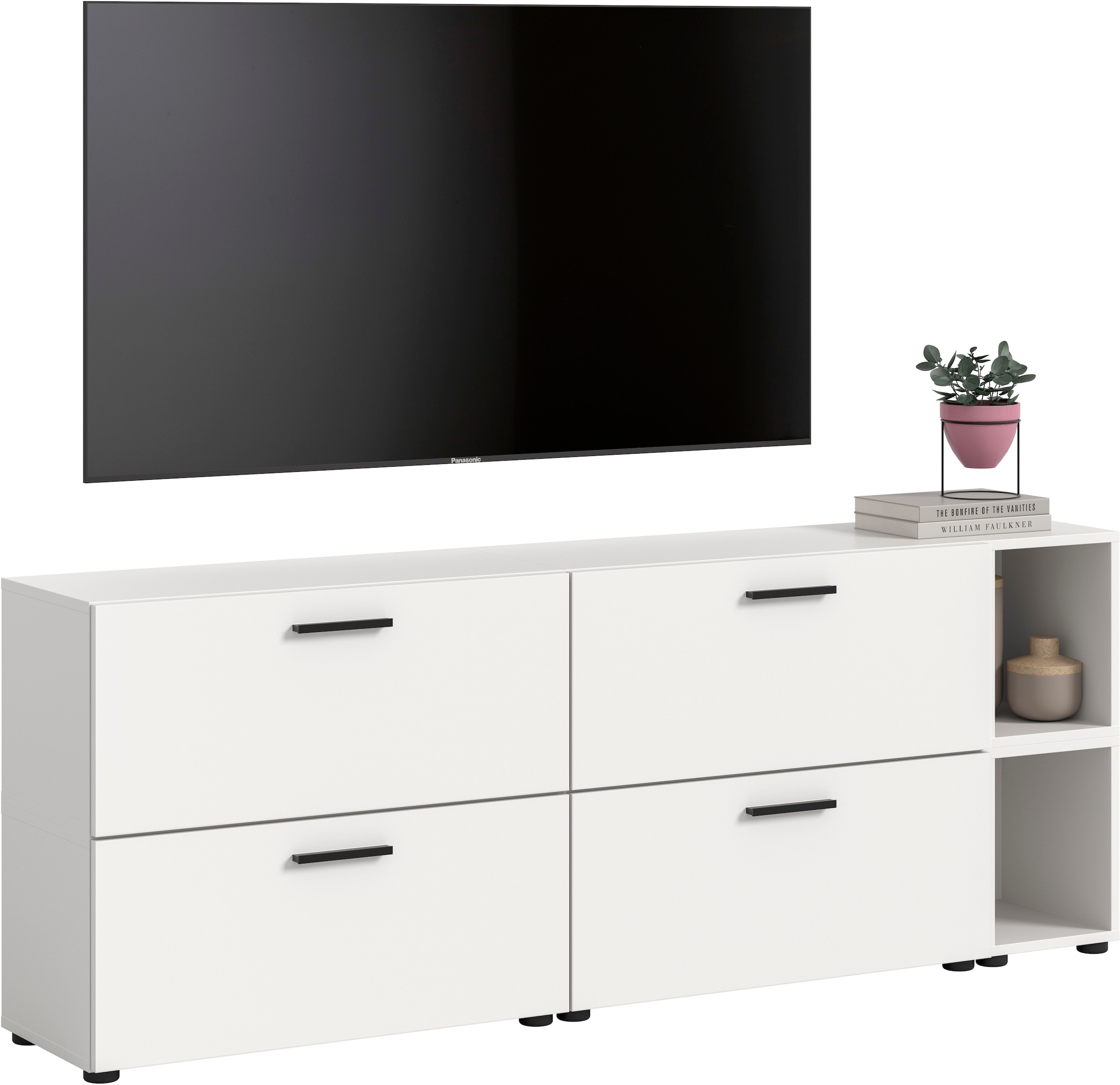 Home affaire Schrank-Set »ENESTE, 6-teilig, in verschiedenen Farben, individuell kombinierbar« verschiedenste Kombinationmöglichkeiten, stehend oder hängend, 2 Stk. tlg.