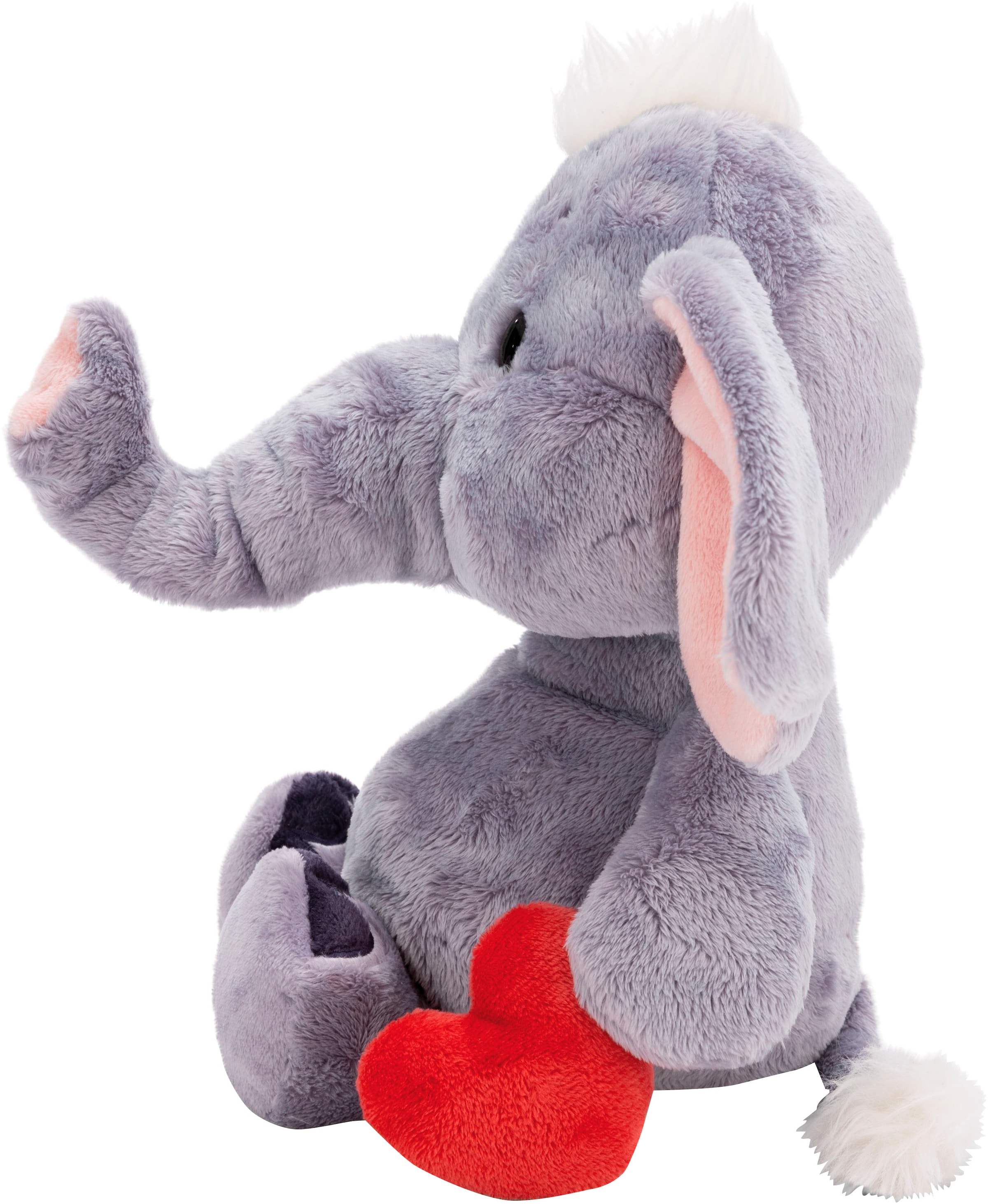 Nici Kuscheltier »Love, Elefant mit Magnet Herz dunkelgrau, 48cm« schlenkernd