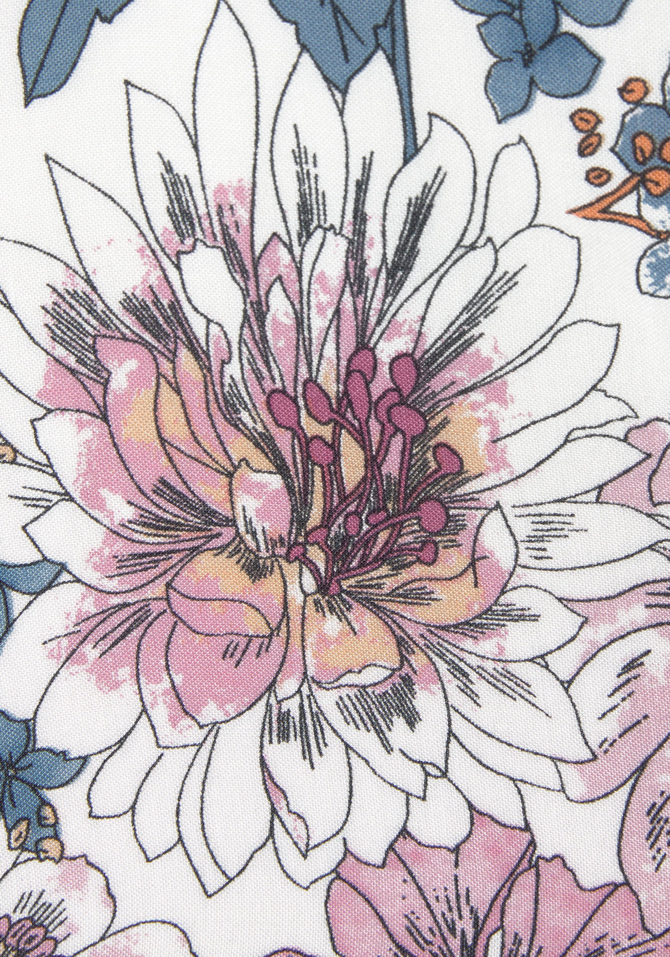 Blusenshirt, Trompetenärmeln, sommerlich Schlupfbluse, LASCANA mit und ♕ bei Blumenprint