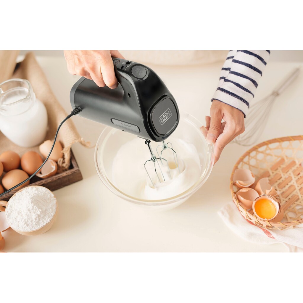 Black + Decker Handmixer »BXMX300E/ ES9130070B«, 300 W