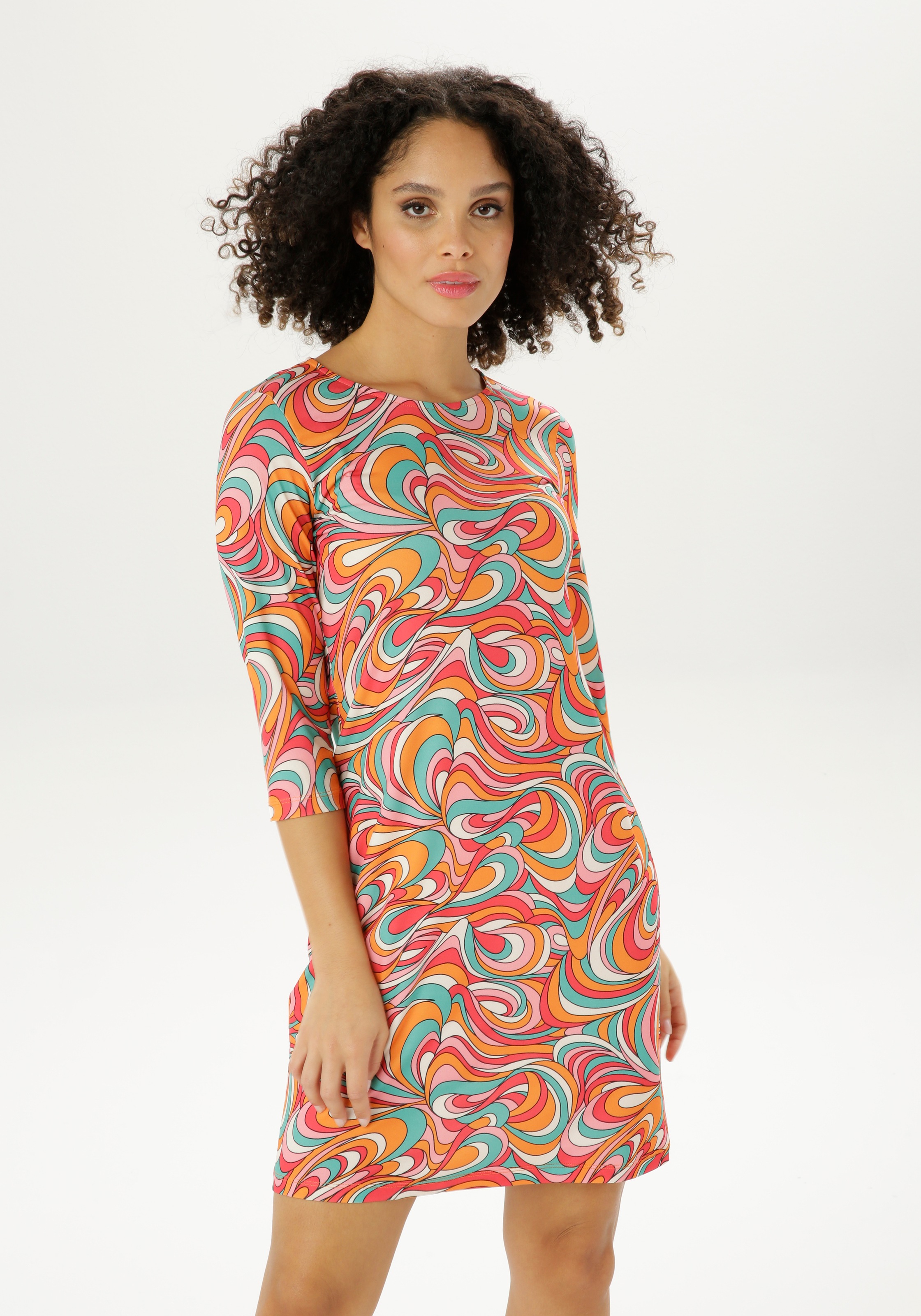 Aniston SELECTED Sommerkleid, mit topaktuellem Retro-Druck - NEUE KOLLEKTION kaufen