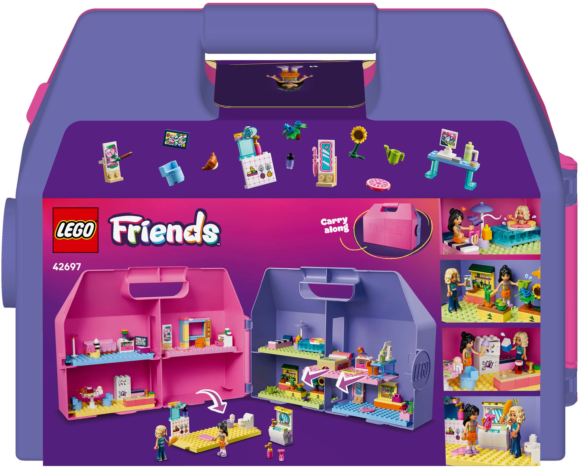 LEGO® Konstruktionsspielsteine »Kreativer Puppenhauskoffer (42697), LEGO Friends« Made in Europe