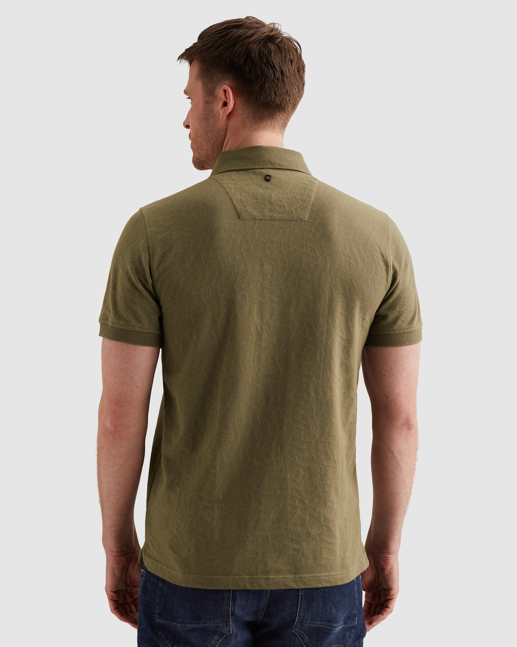 PME LEGEND Poloshirt »Short sleeve polo jersey jacquard« mit Logo Stickerei