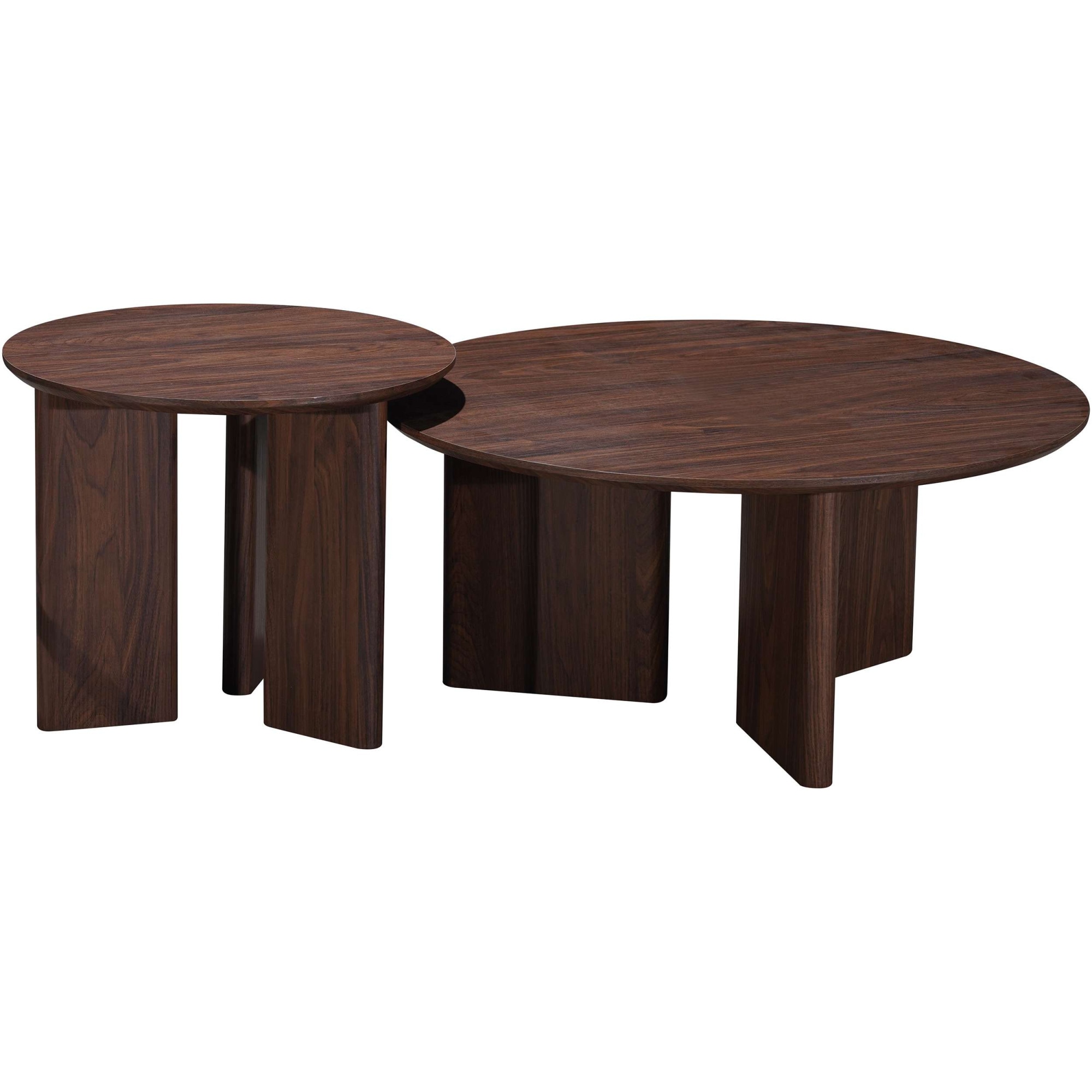 OTTO home Beistelltisch »Cassian« 1 Stk. tlg. schöne Holzoptik, modernes Fußgestell, Ø50 cm
