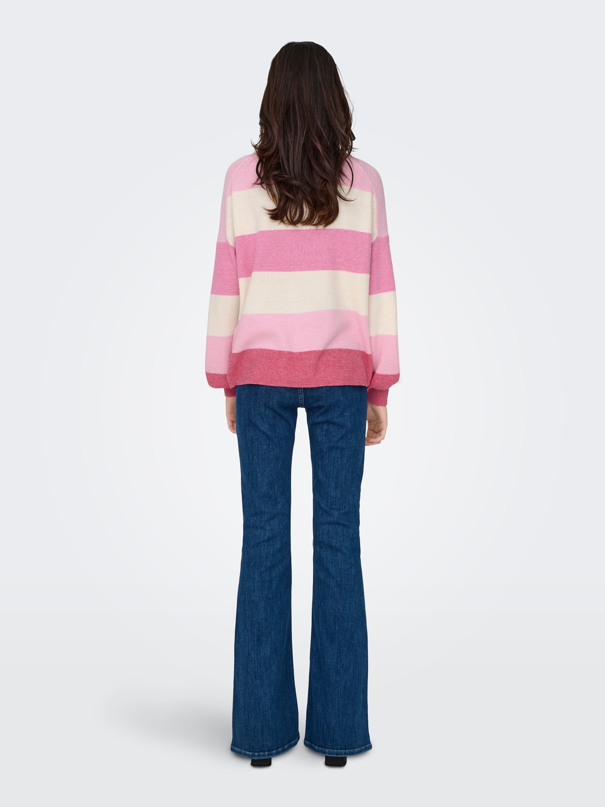 ONLY Strickpullover »ONLATIA L/S STRIPE PULLOVER KNT NOOS« mit Colorblock Design