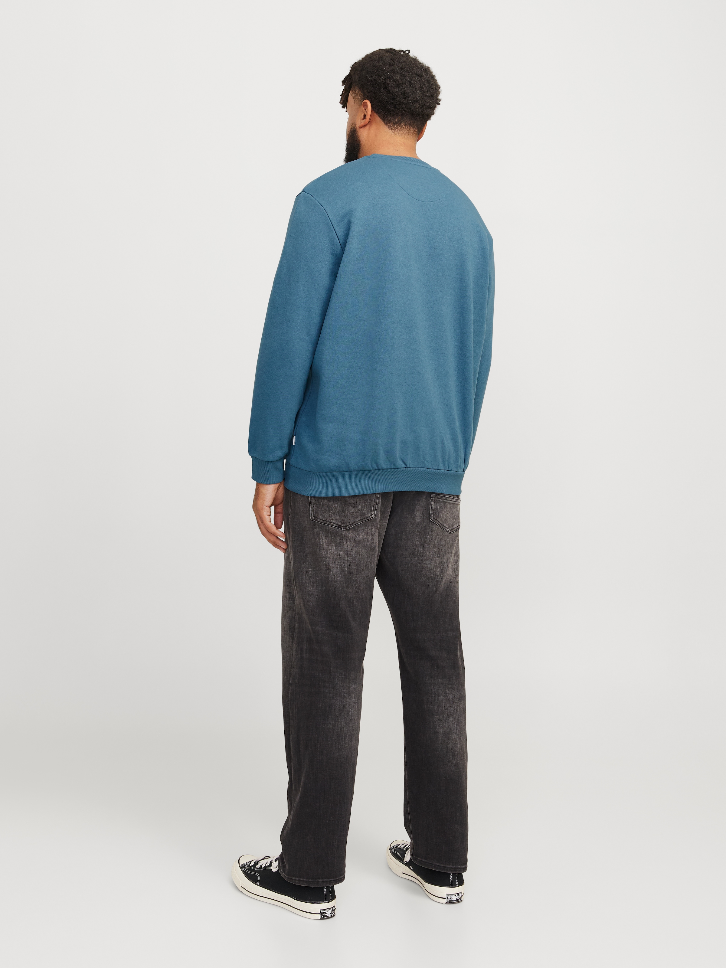 Jack & Jones PlusSize Sweatshirt »JJEBRADLEY SWEAT CREW NOOS PLS«, mit Rippbündchen