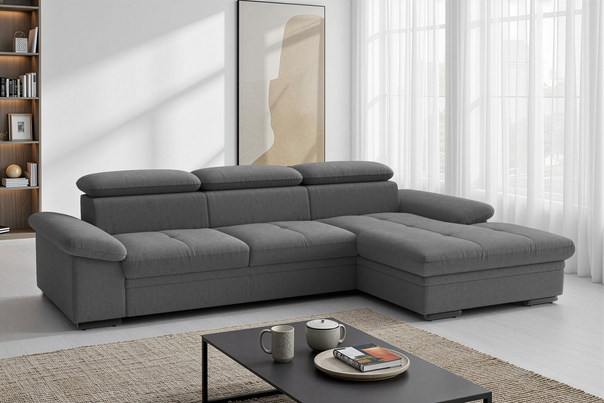 sit&more Ecksofa »Viola« optional Bettfunktion