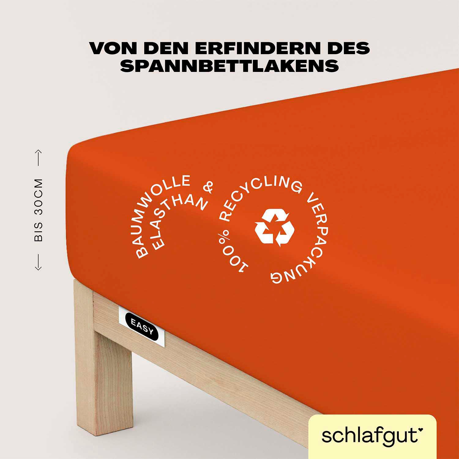 Schlafgut Spannbettlaken »EASY Jersey Elasthan«, MADE IN GREEN by OEKO-TEX®