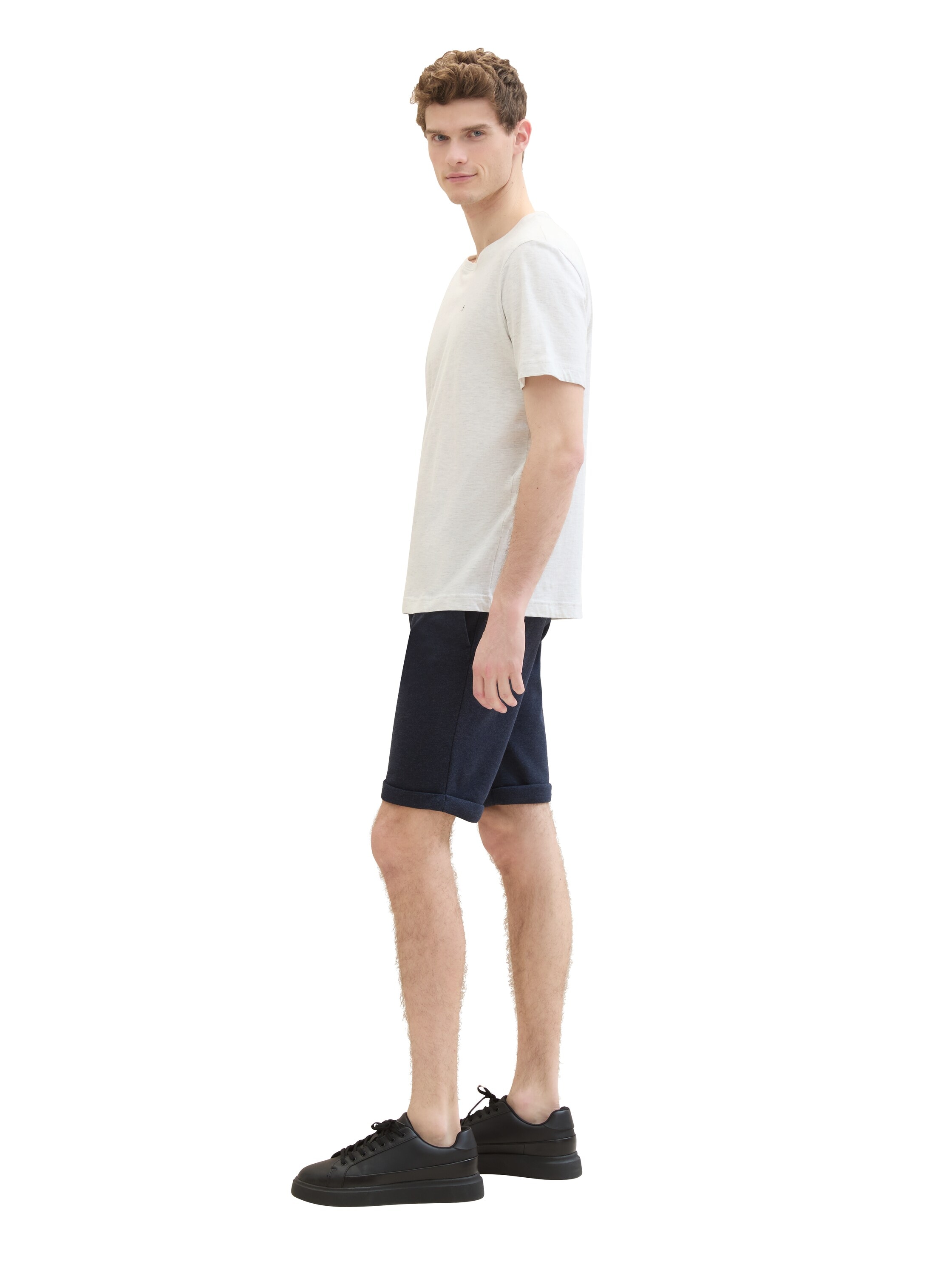 TOM TAILOR Bermudas, mit Melange Optik