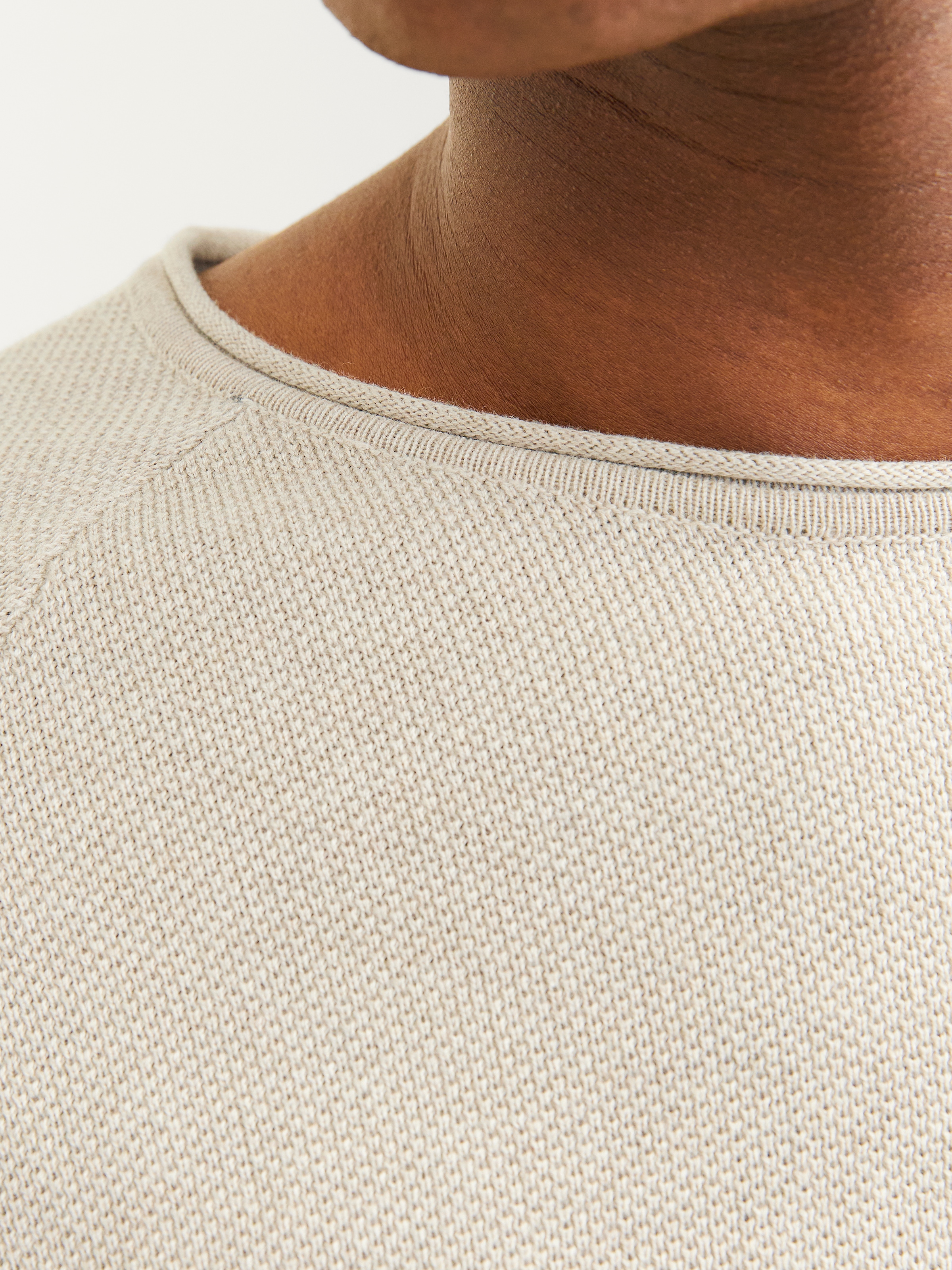 Jack & Jones Rundhalspullover »JJEHILL KNIT CREW NECK NOOS« Baumwolle, regular fit