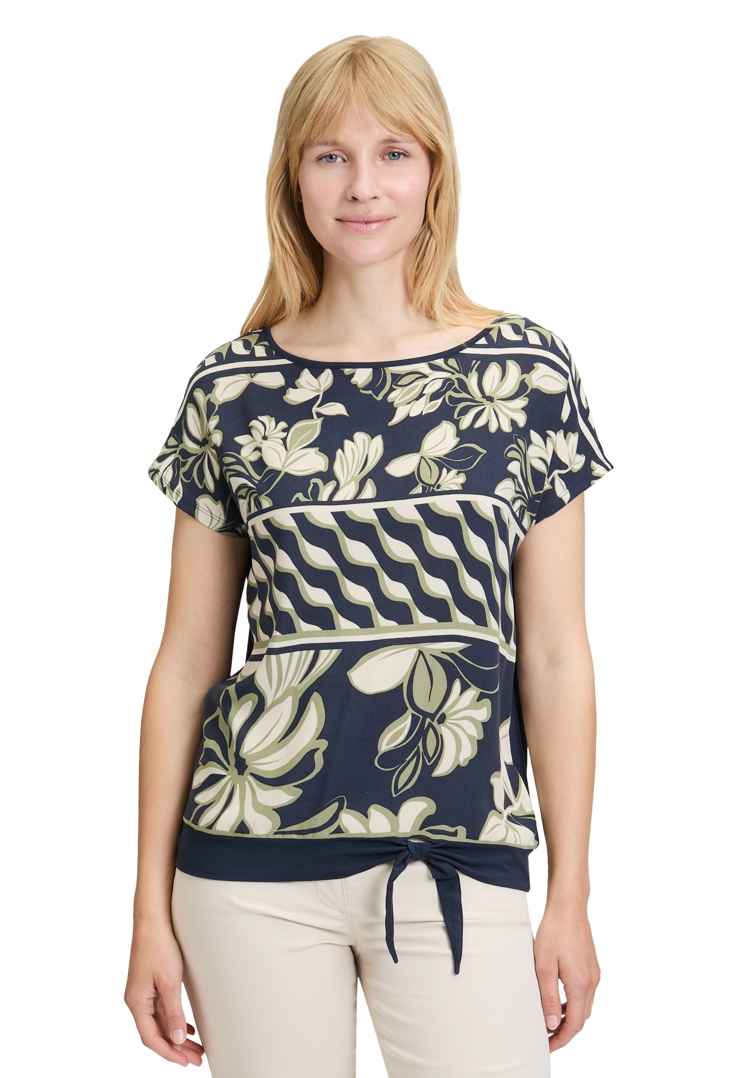 Betty Barclay Kurzarmshirt »Basic Shirt mit Schleifenknoten«