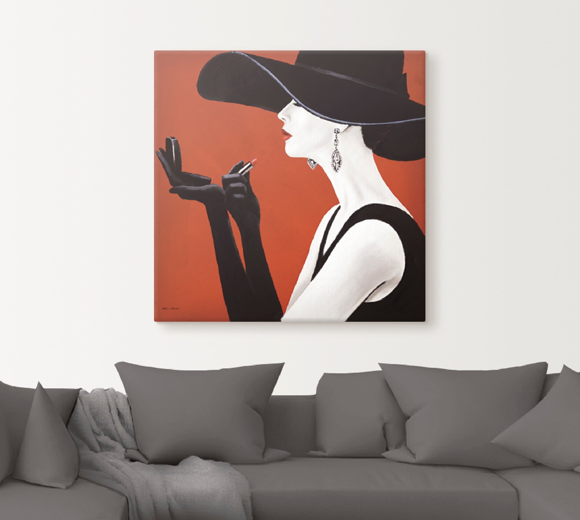 Artland Wandbild »Hut ab II« Frau 1 Stk. tlg. als Leinwandbild, Poster, Wandaufkleber in verschied. Größen