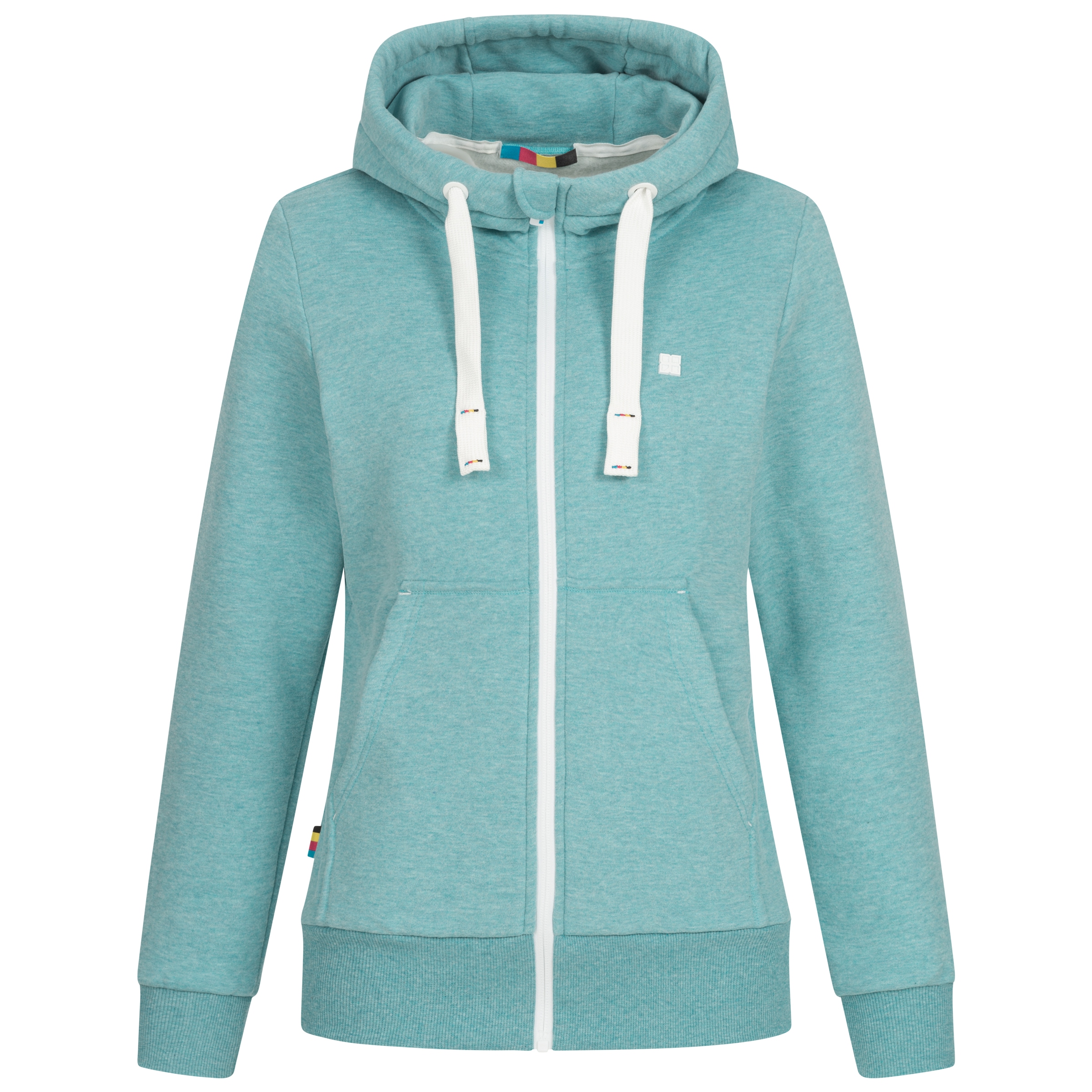 DEPROC Active Kapuzensweatjacke »FinjaCMYK II«, weiche Fleecejacke mit Kängurutasche