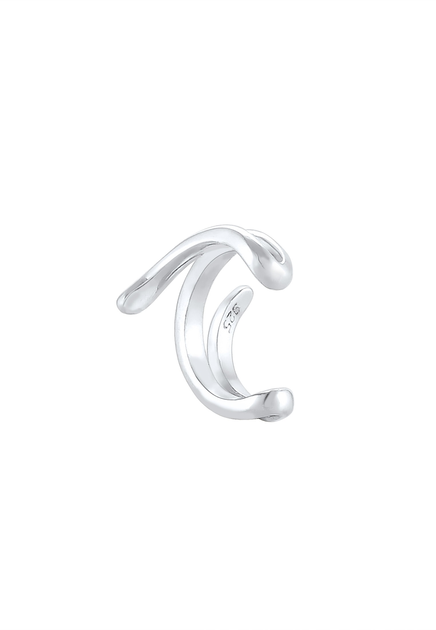 Elli Ohrklemme »Ohrringe Earcuff Ohrklemme Welle 925er Silber«