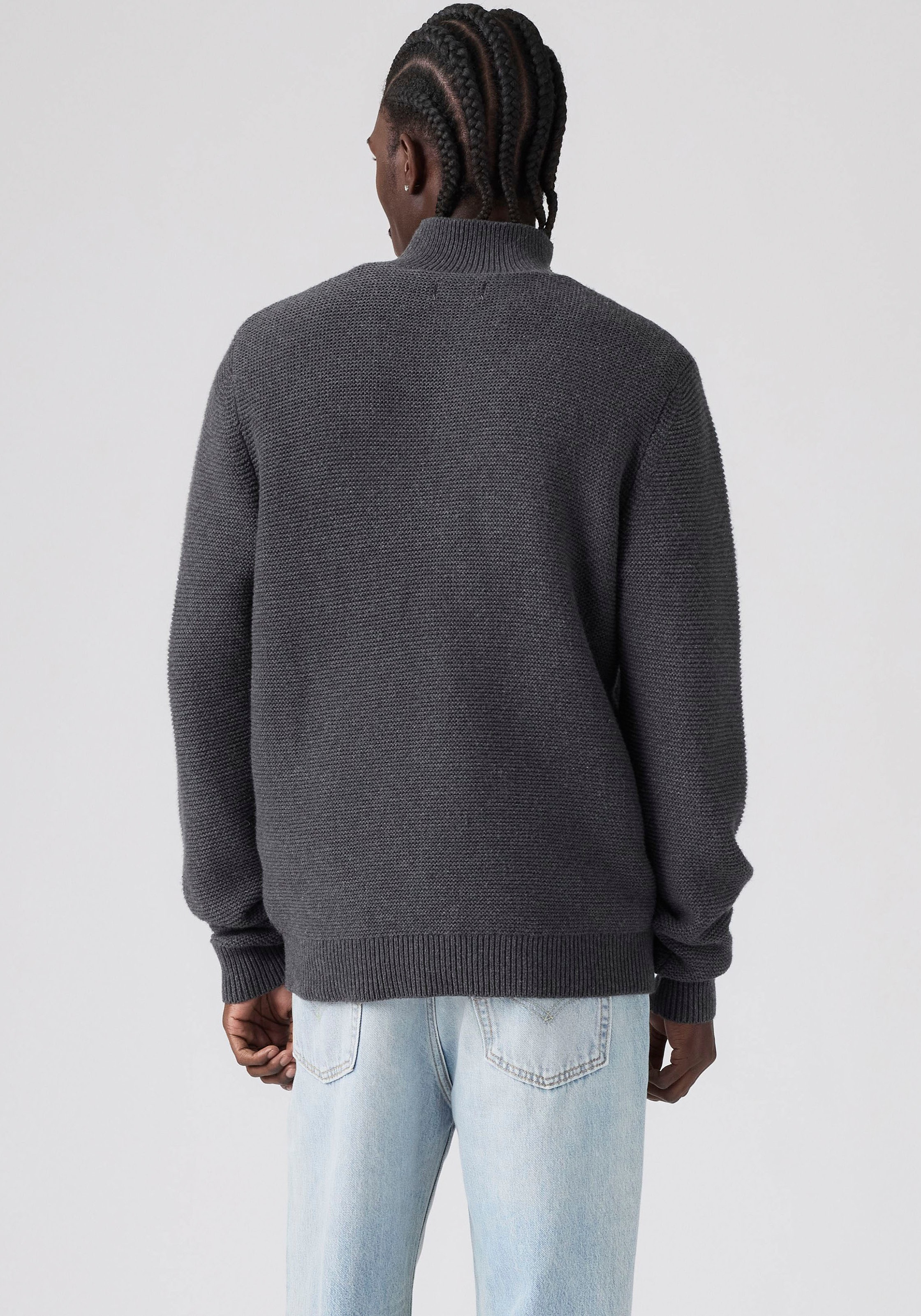 Levi's® Strickpullover »HM QUARTER ZIP SWEATER« mit Zipper und Struktur