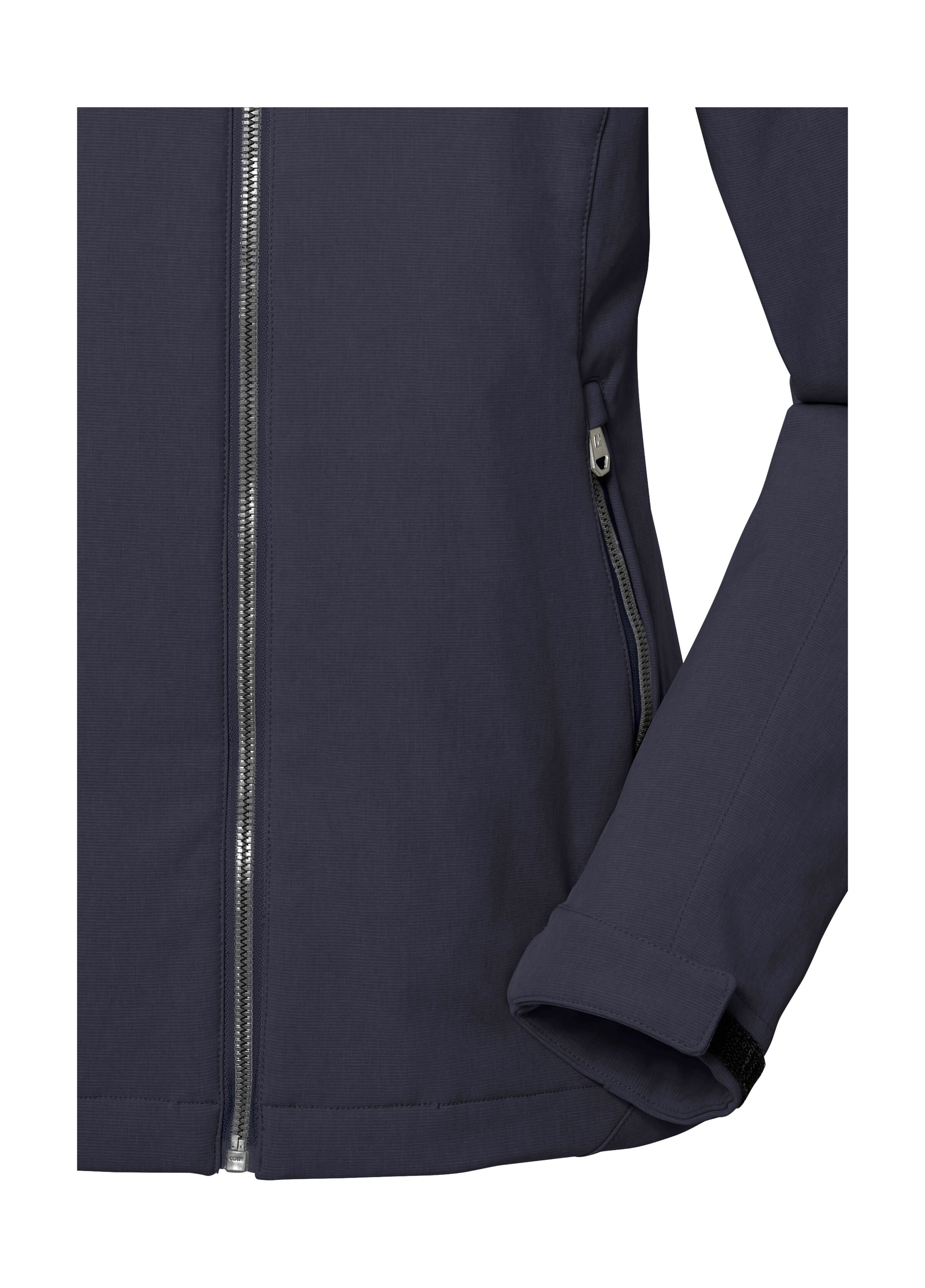 Killtec Softshelljacke »Damen Softshelljacke«, Wasserabweisende, winddichte Softshelljacke mit abnehmbarer Kapuze