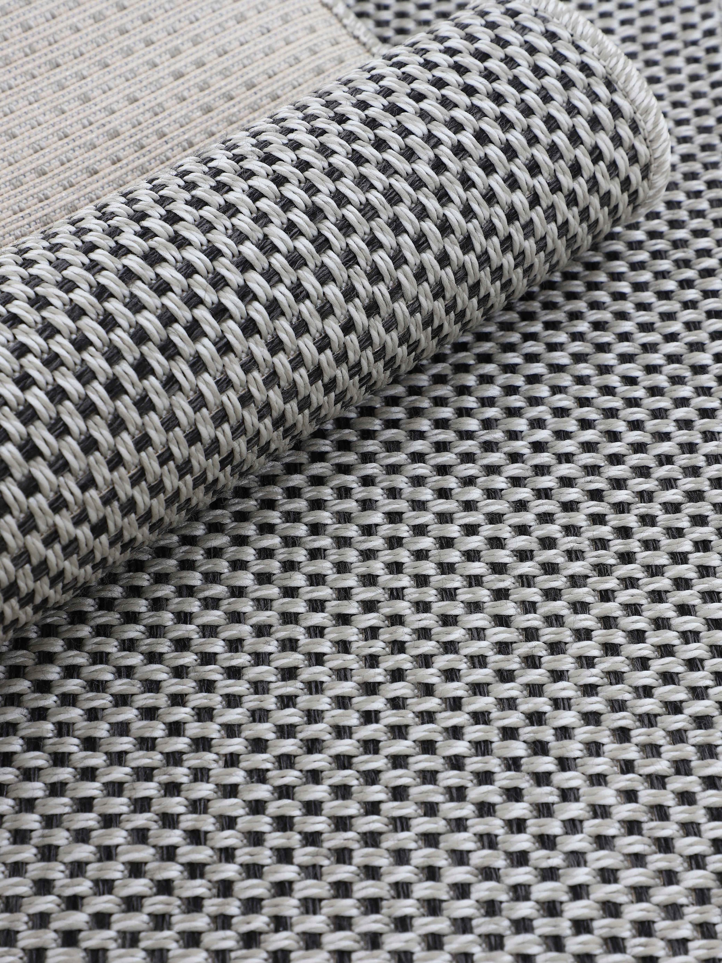 carpetfine Läufer »Boho 105«, rechteckig, robustes Flachgewebe, Sisal Optik, UV-beständig, Außenbereich