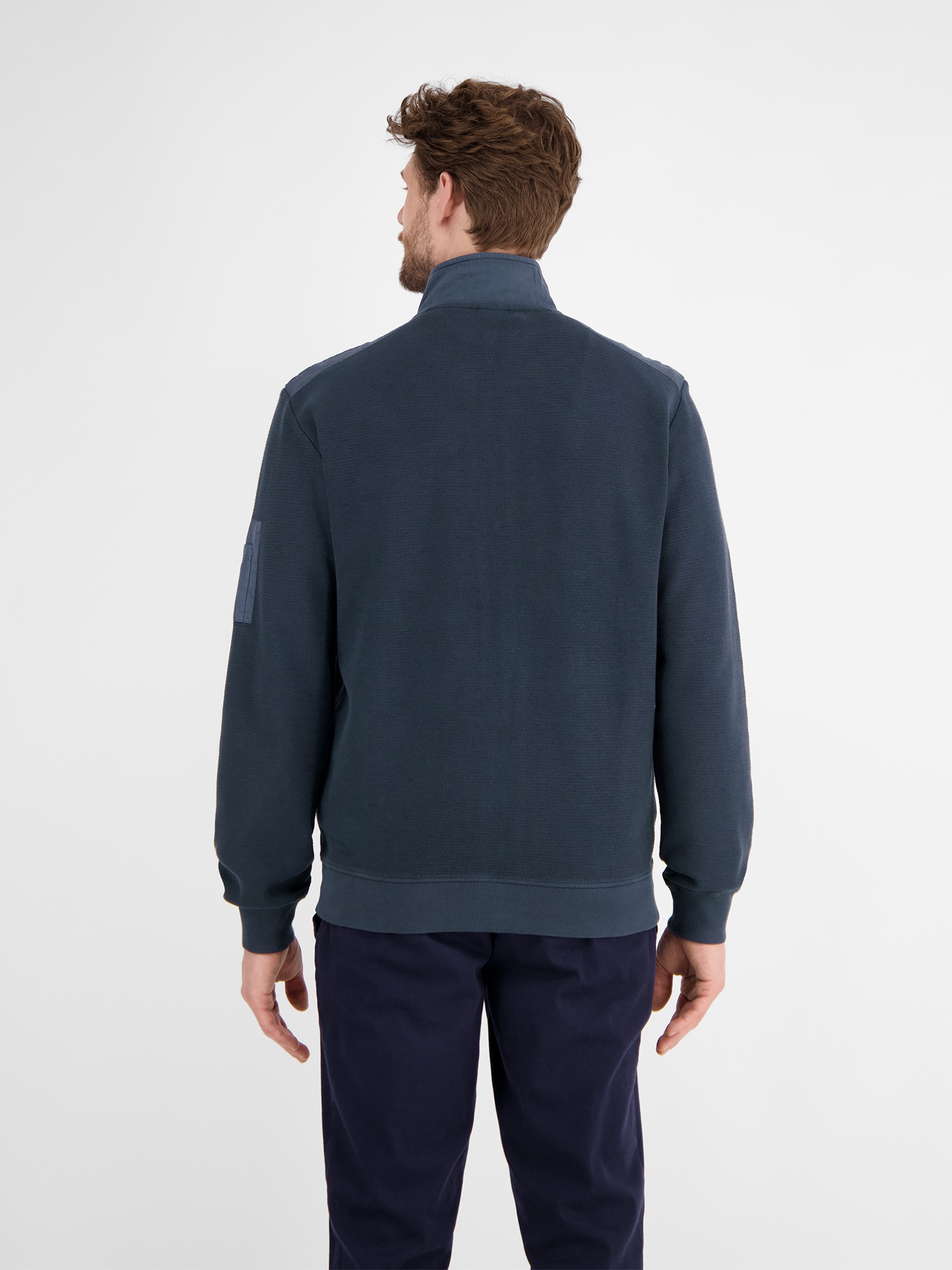 LERROS Sweatjacke »LERROS Sweatjacke in Zig-Zag-Struktur«