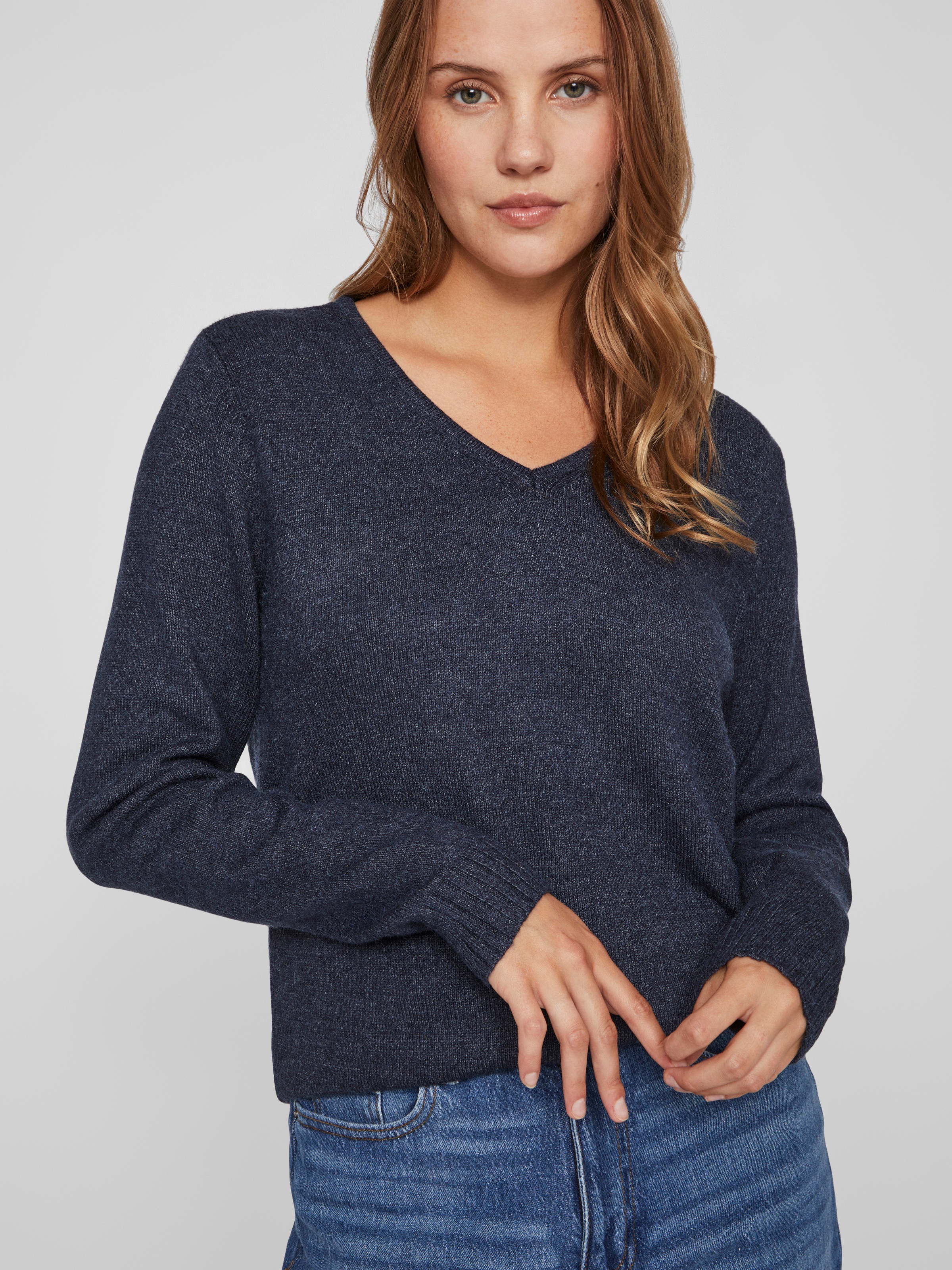 Vila V-Ausschnitt-Pullover »VIRIL V-NECK L/S KNIT TOP - NOOS«