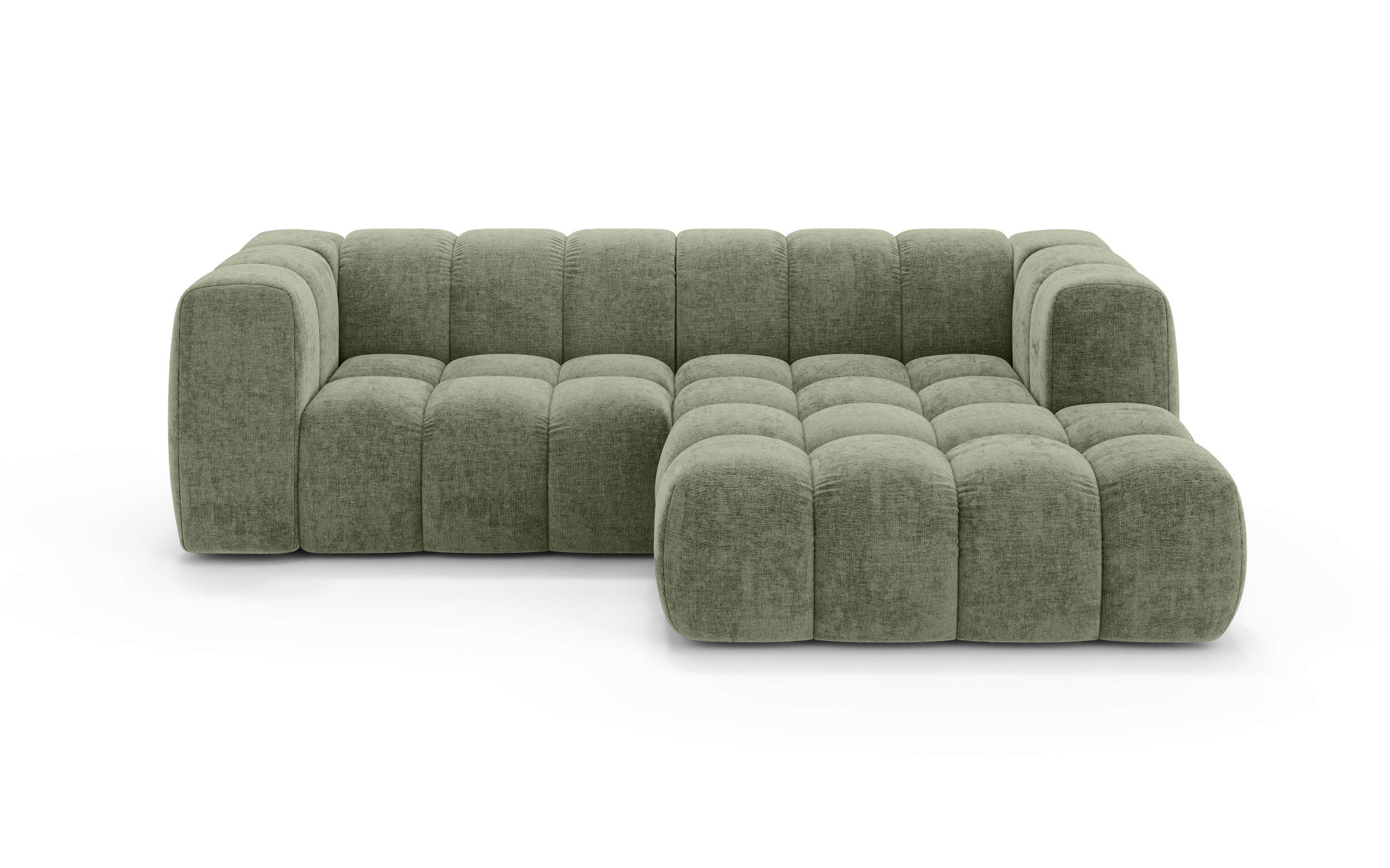 homsy by Ana Johnson Ecksofa »»L« BOUBELLE L-Form, Design-Sofa, Bubble-Optik, Breite 247 cm« hoher Sitzkomfort dank Wellenunterfederung, L Sitztiefe 63 cm