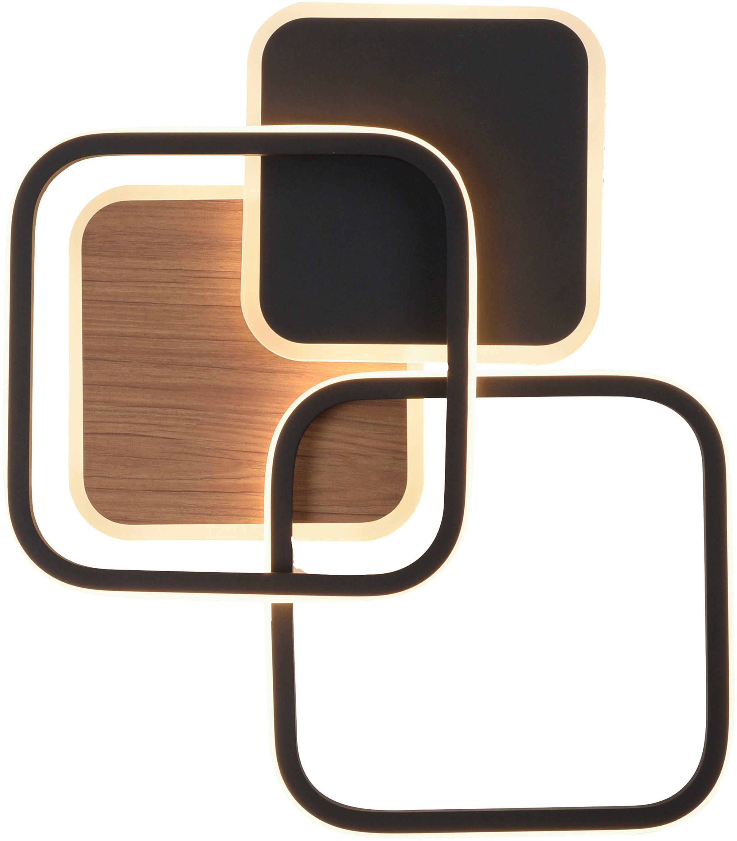 JUST LIGHT Deckenleuchte »SEVENT« LED-Board 1 Stk. Warmweiß LED