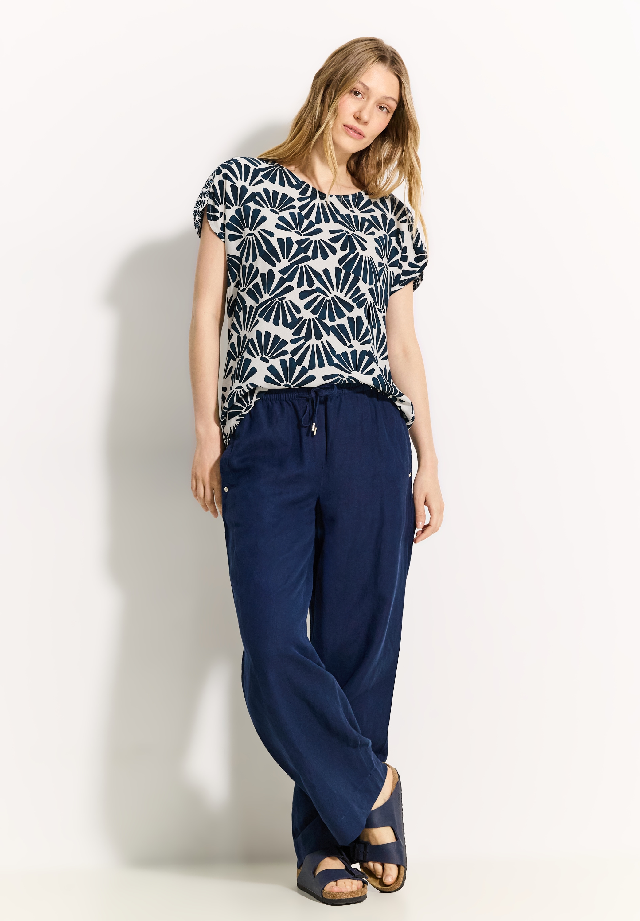 Cecil Kurzarmbluse, mit All-Over Print