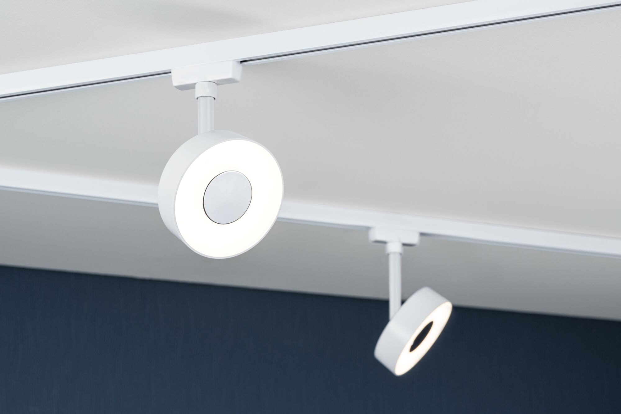 Paulmann Schienensystem-Leuchten »URail LED Schienenspot 3-Step-Dim Circle Einzelspot Signalweiß« LED-Modul 1 Stk. Warmweiß Memoryfunktion, mehrere Helligkeitsstufen