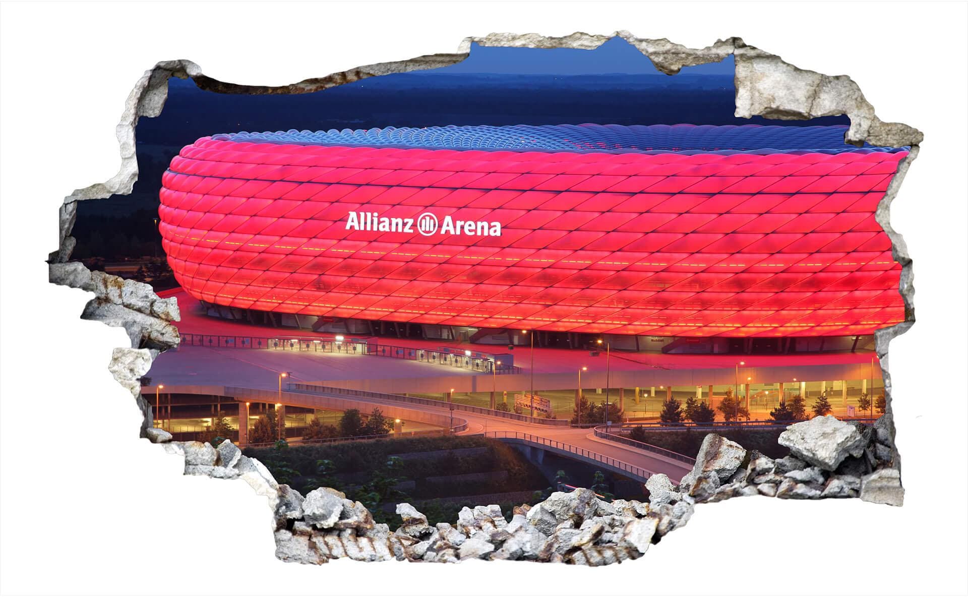 Wall-Art Wandtattoo »FC Bayern München Allianz Arena«, selbstklebend, entfernbar