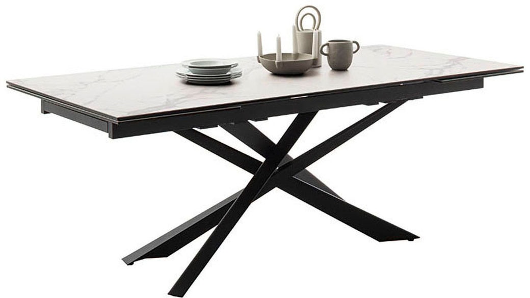 MCA furniture Esstisch »TESERO Auszugtisch 200-300 cm«, (Einzelstück), Keramik,Metall,Marmor-Optik,ausziehbar,belastbar 100kg,10-12 Pers.