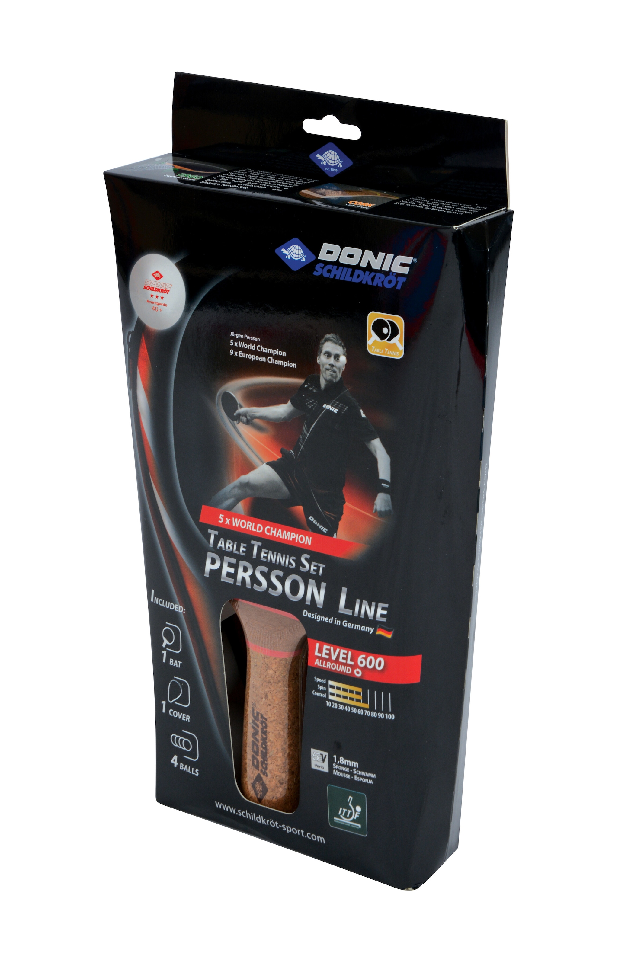 Donic-Schildkröt Tischtennisschläger »Geschenkset
Persson 600«