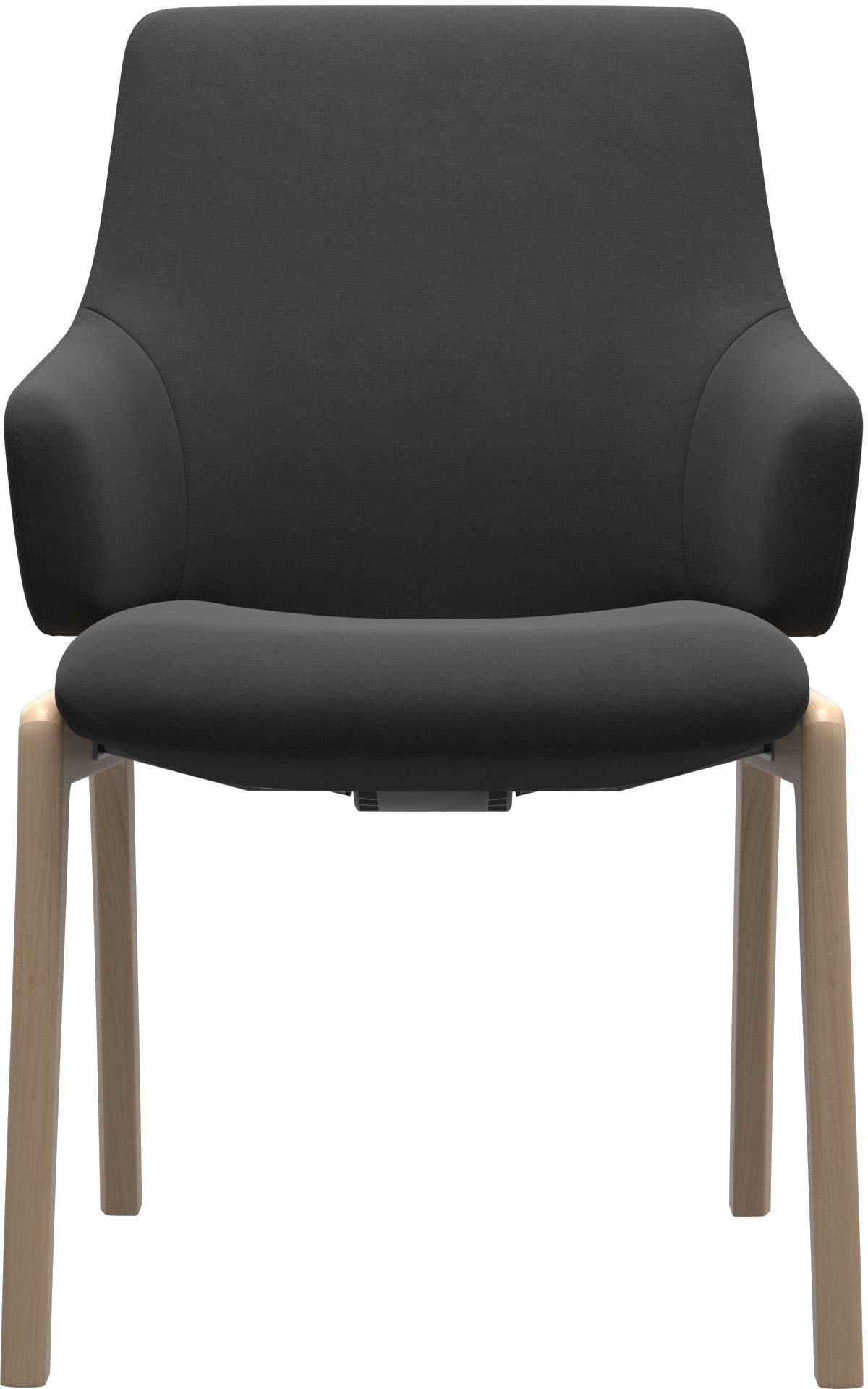 Stressless® Polsterstuhl »Laurel« () Low Back mit Armlehne, Größe L, mit abgerundeten Beinen in Schwarz