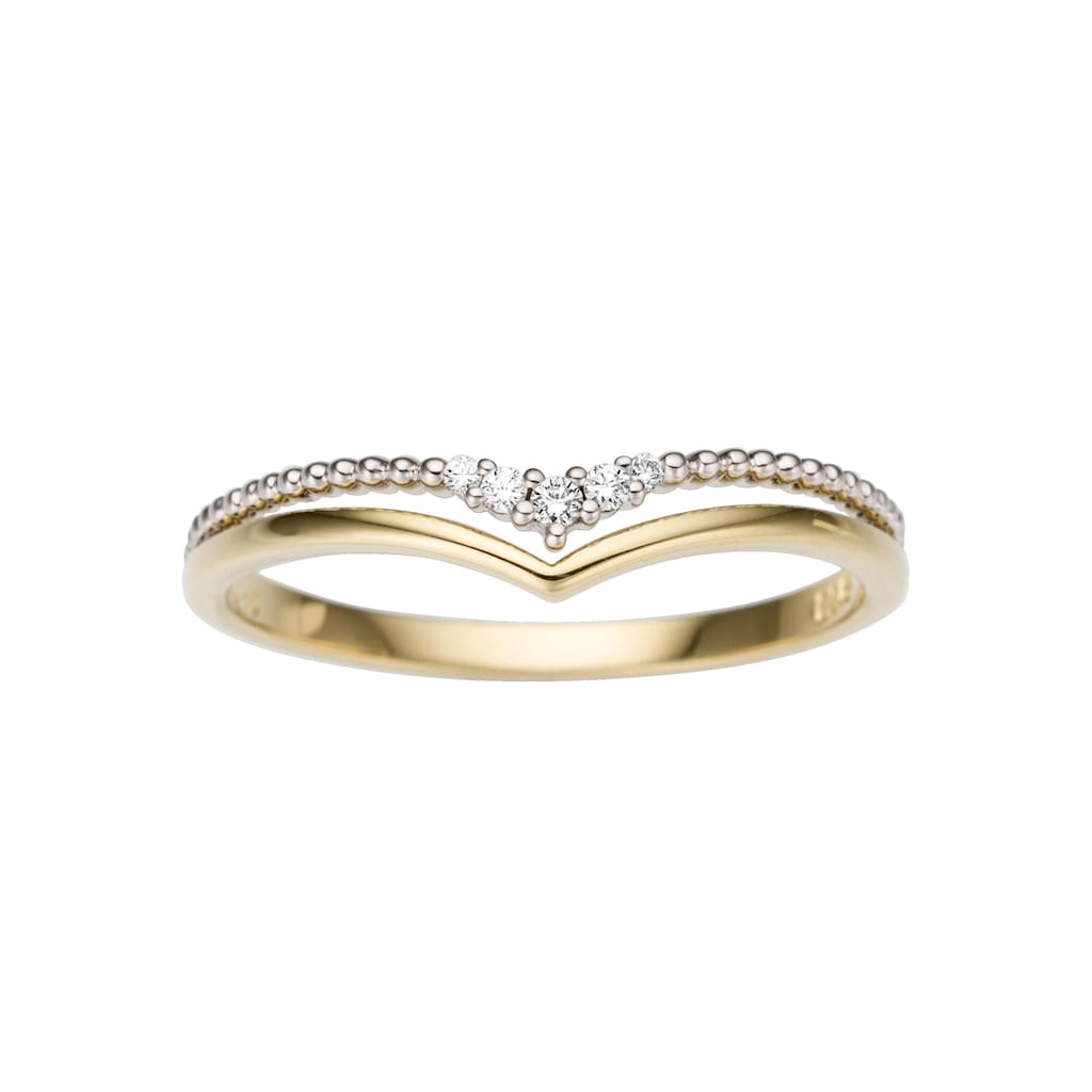 Firetti Diamantring »Schmuck Geschenk Gold 333 Damenring Goldring Diamant«