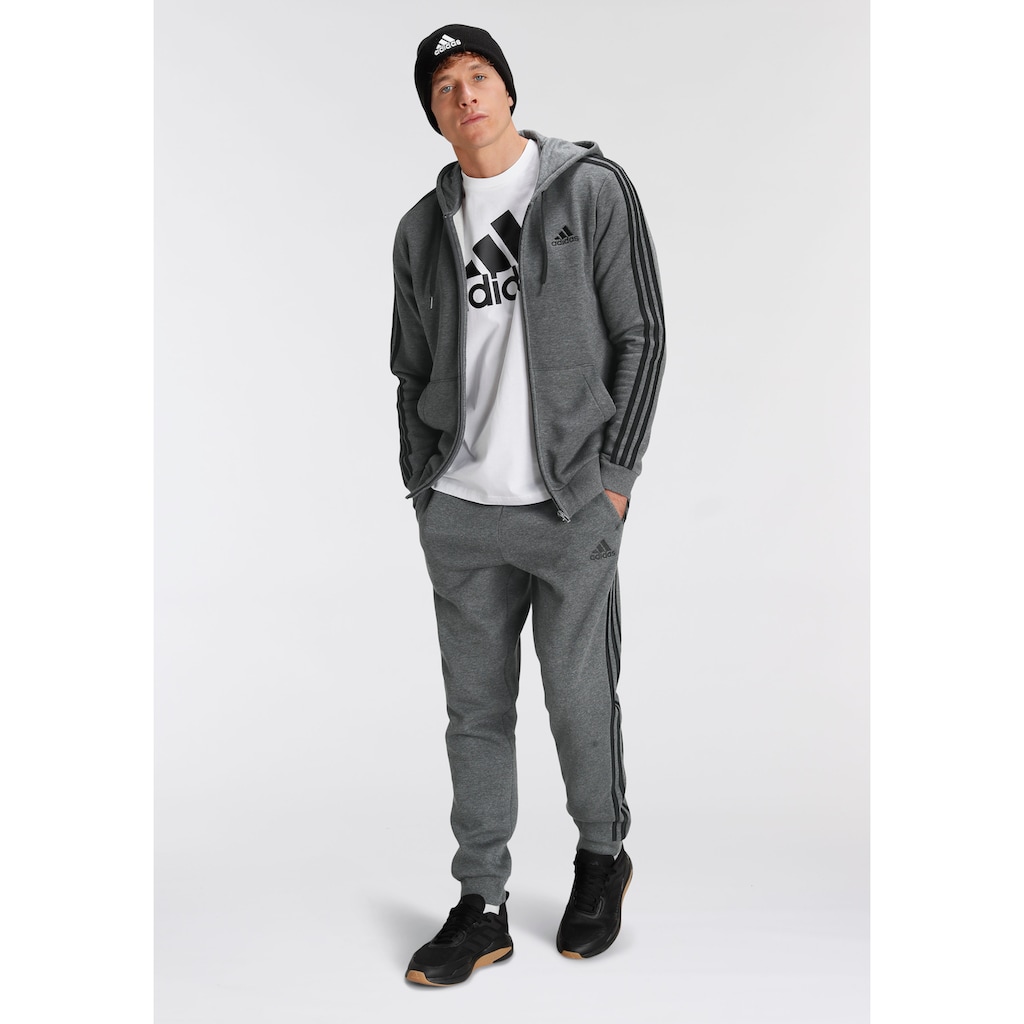 adidas Sportswear Sporthose »ESSENTIALS FLEECE TAPERED CUFF 3STREIFEN HOSE«, (1 tlg.)