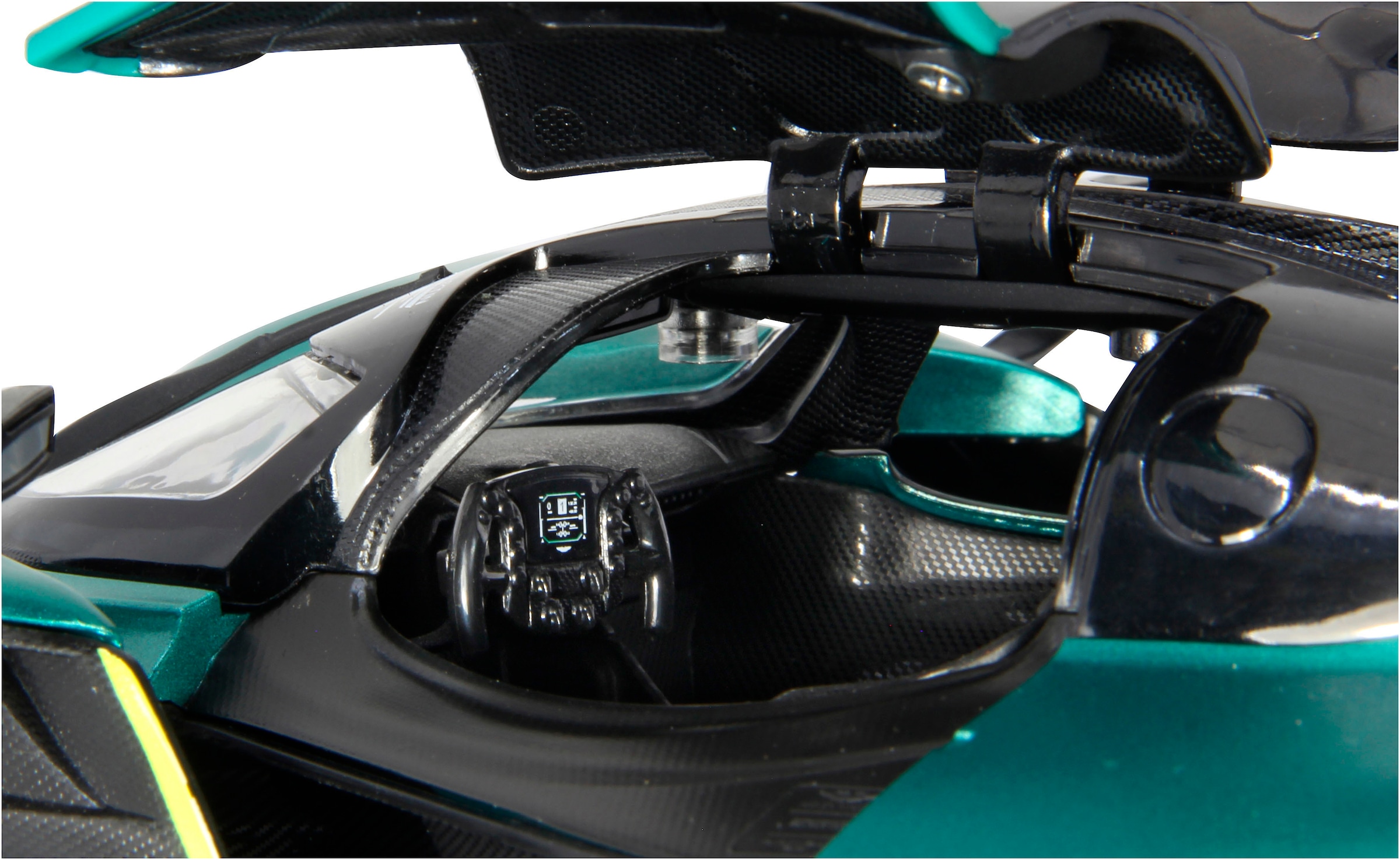 Jamara RC-Auto »Aston Martin Valkyrie AMR Pro, dunkelgrün, 2,4GHz, Tür manuell« mit LED Beleuchtung