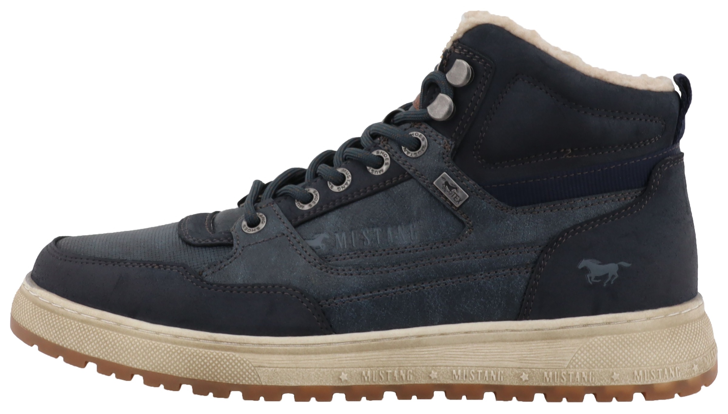 Mustang Shoes Winterboots »Puno«  High Top Sneaker, Schnürboots mit Warmfutter