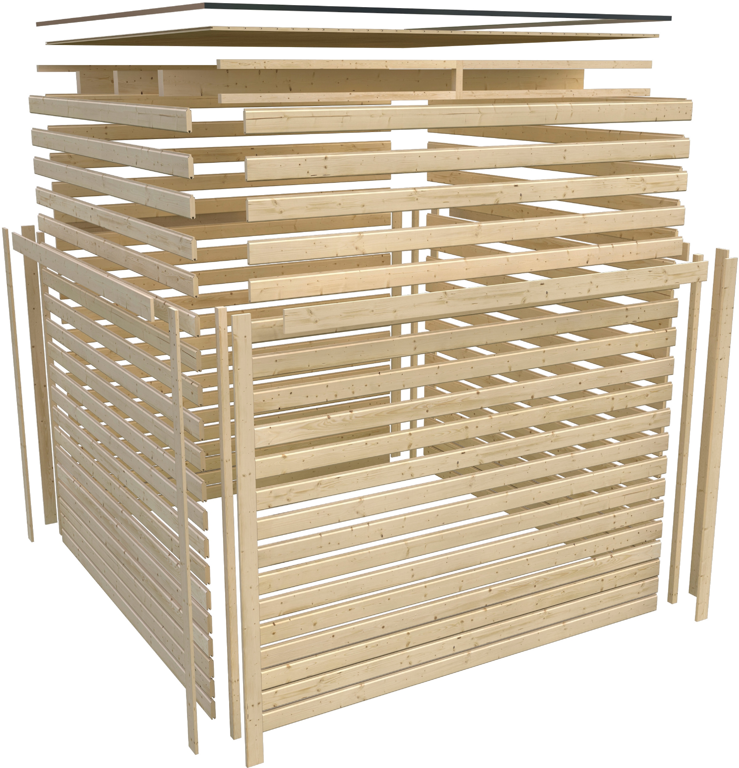 KONIFERA Gartenhaus »Cubus 2«