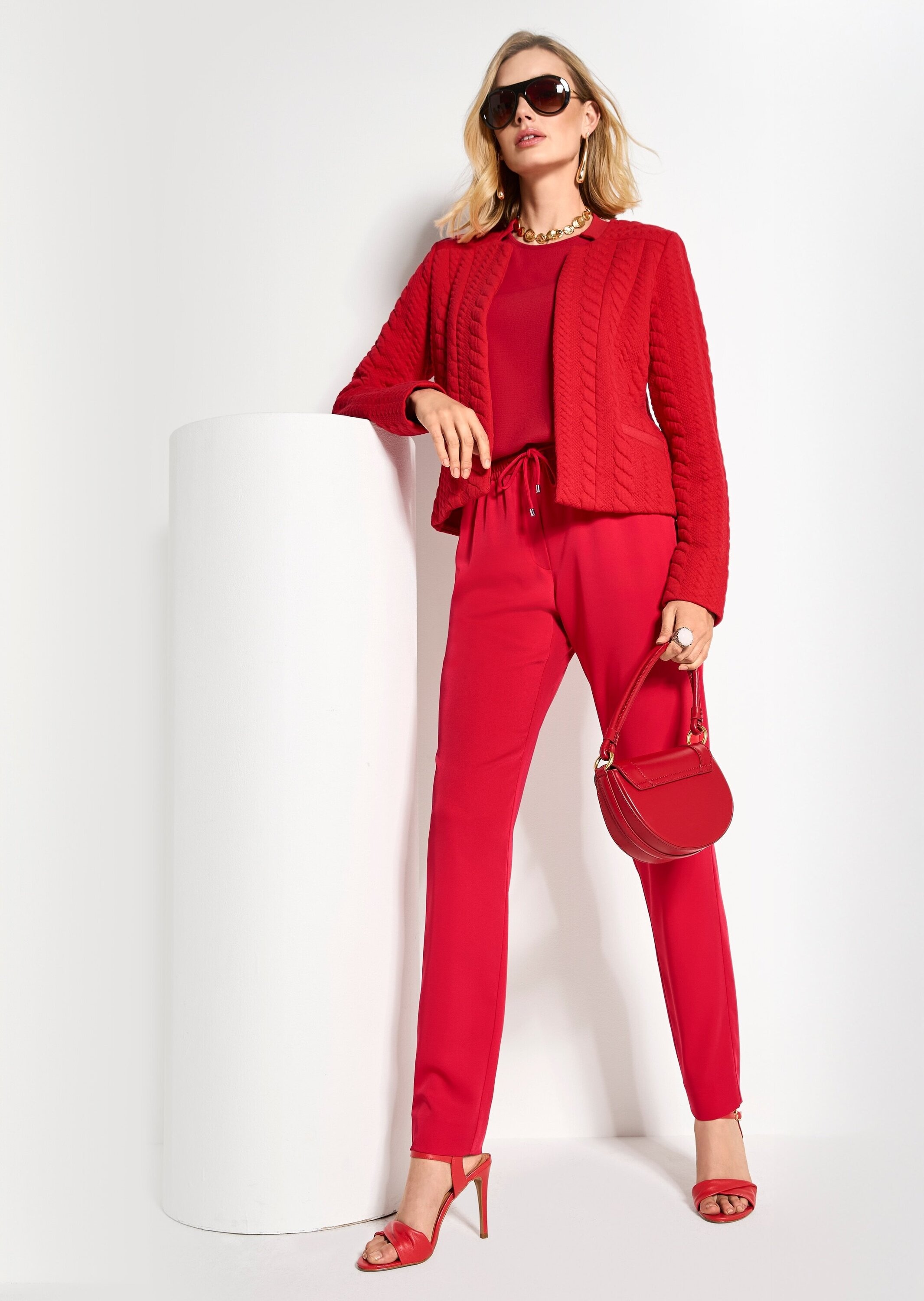 MADELEINE Jackenblazer »Blazer Langarm Jerseyblazer mit Stehkragen«