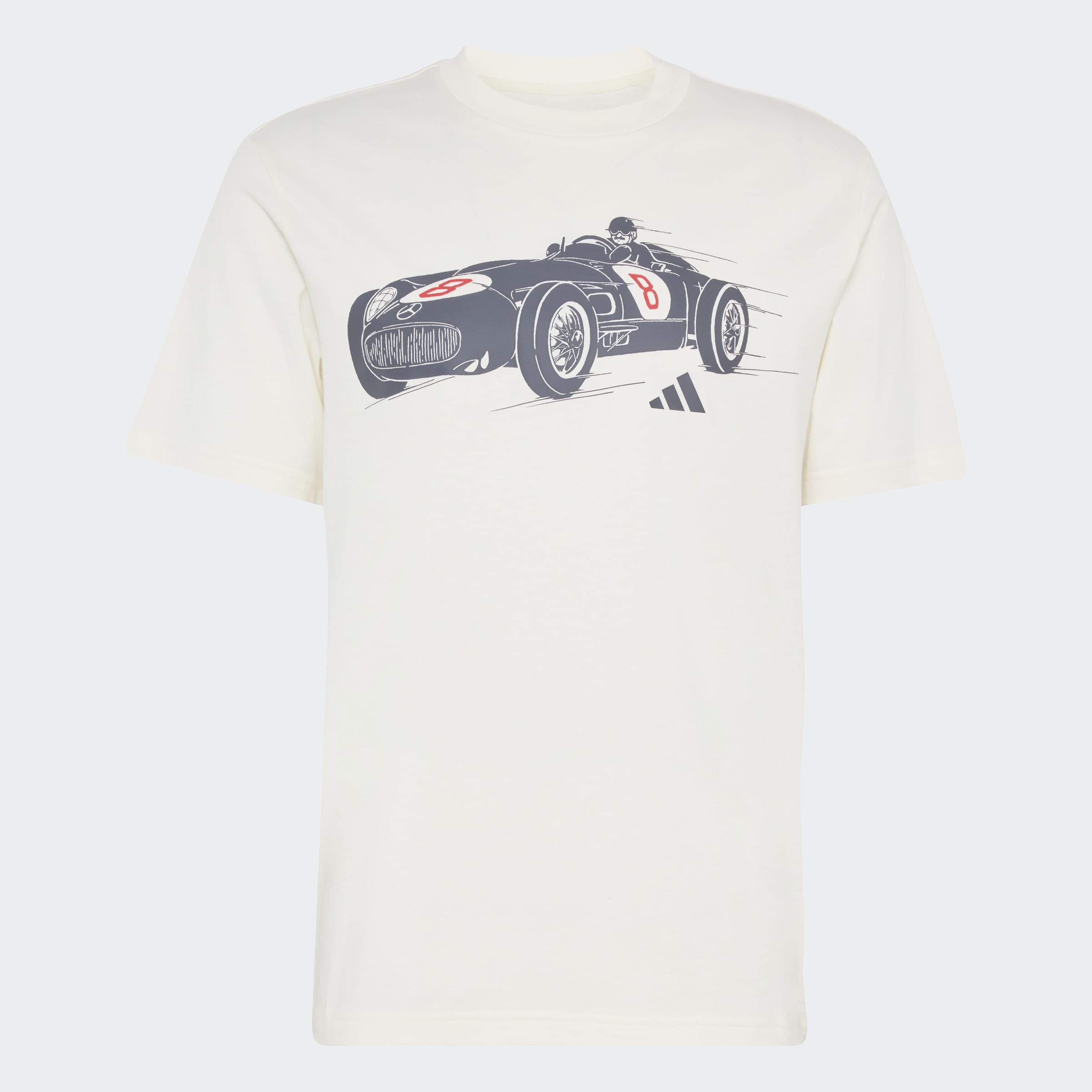 adidas Performance T-Shirt »MERCEDES-AMG PETRONAS FORMULA 1 TEAM SILVER ARROWS 1955, GRAFIK« für Erwachsene, mit Rundhalsausschnitt, ohne Verschluss, aus Baumwolle