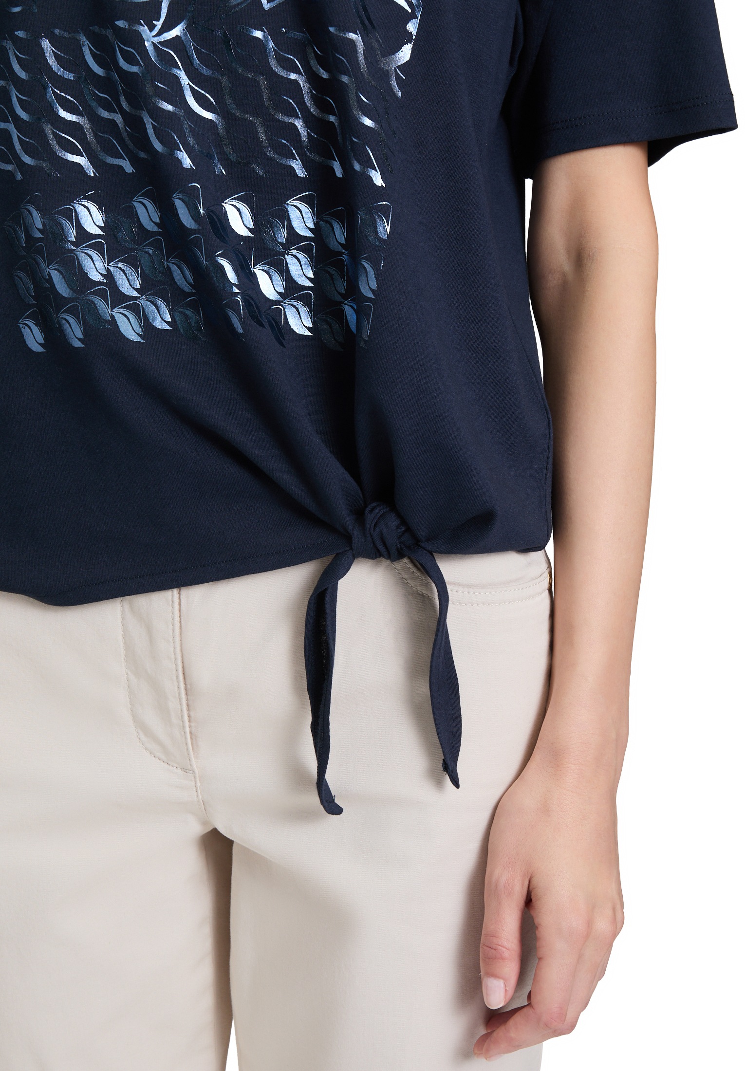 Betty Barclay Langarmshirt »Basic Shirt mit Schleifenknoten«