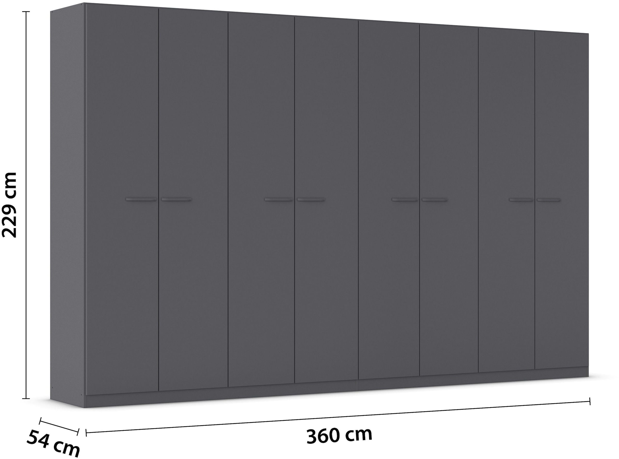 rauch Drehtürenschrank »Kleiderschrank Schrank Garderobe TOPSELLER OTELI inkl. Inneneinteilung«, (erhältlich in Breiten 91-360 cm, ab Breite 136cm inkl. Innenschubladen), mit zusätzlichen Einlegeböden, optional mit Spiegel MADE IN GERMANY