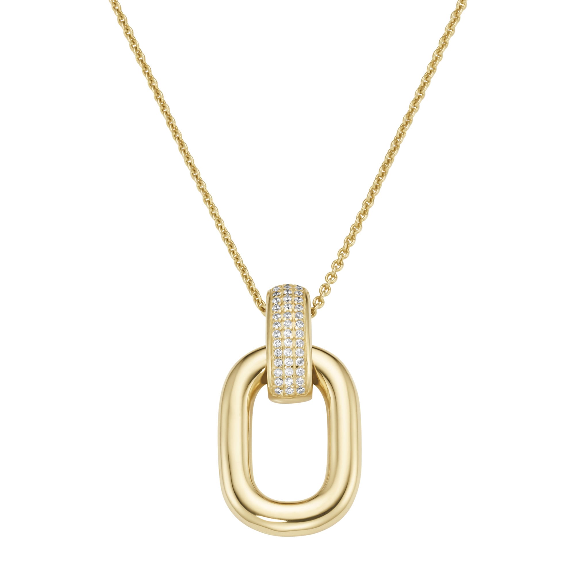 GIORGIO MARTELLO MILANO Kette mit Anhänger »Kette Anhänger mit weißen Zirkonia, Silber 925«