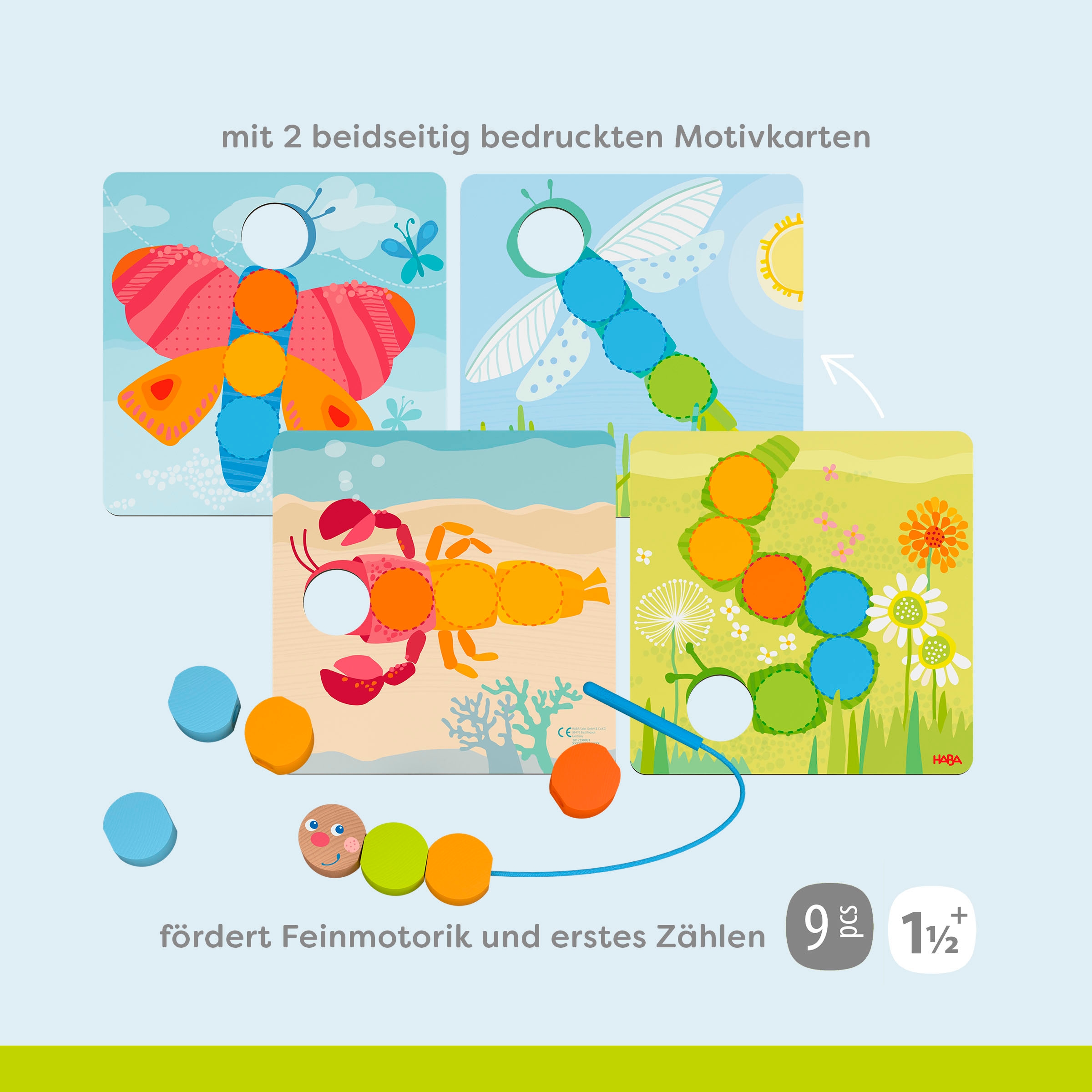 Haba Motorikschleife »Holztiere«