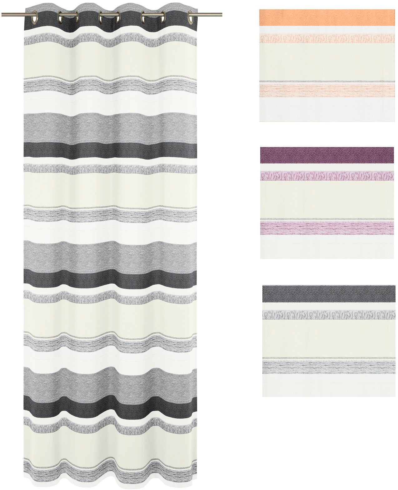 Wirth Vorhang »Novara« Ösen 1 Stk. tlg.