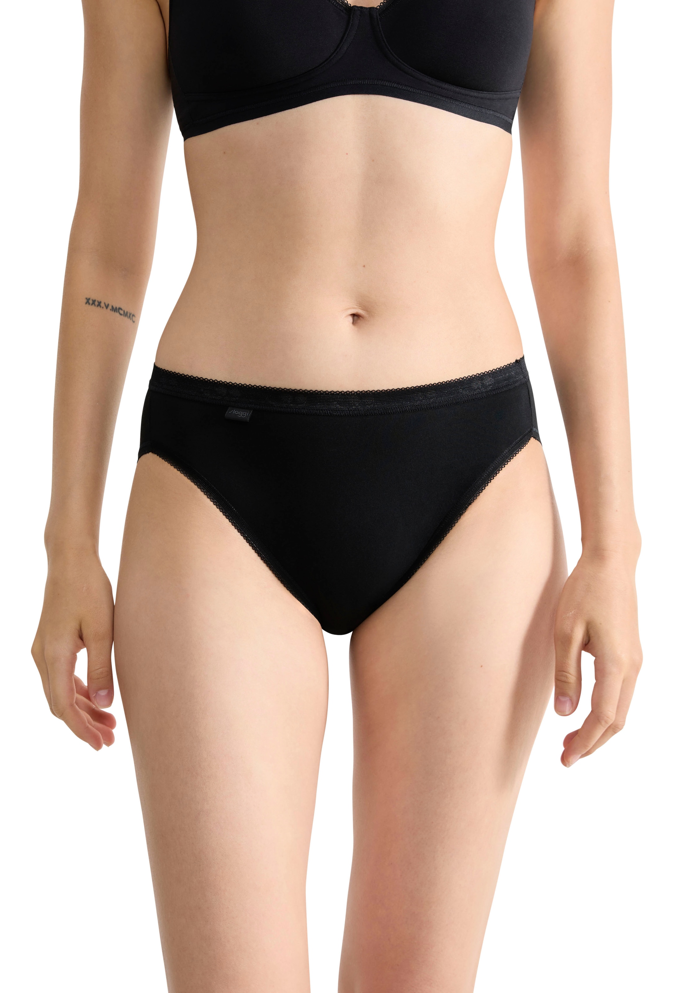 sloggi Tai-Slip »Basic+« perfekter Sitz, Baumwollmix, elastisch, weiche Nähte