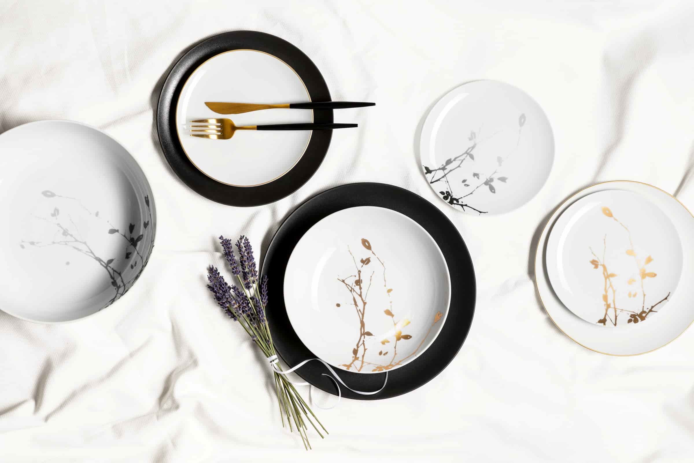 Seltmann Weiden Schale »Foodbowls Liberty Goldrand ø 17,5 cm 6er Set weiß-gold« 6 Stk. aus Porzellan Spülmaschinengeeignet, Ofenfest