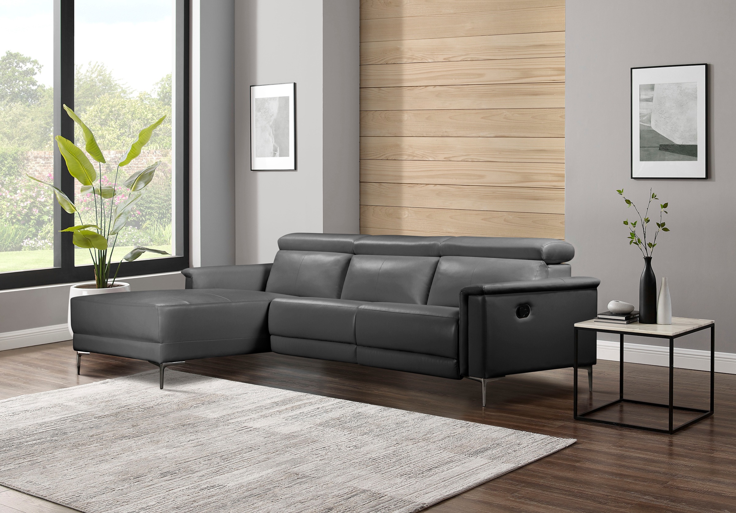 Places of Style Ecksofa Lund, mit man. o. elektr. Relaxfunktion und USB/ Kopfteilverstellung