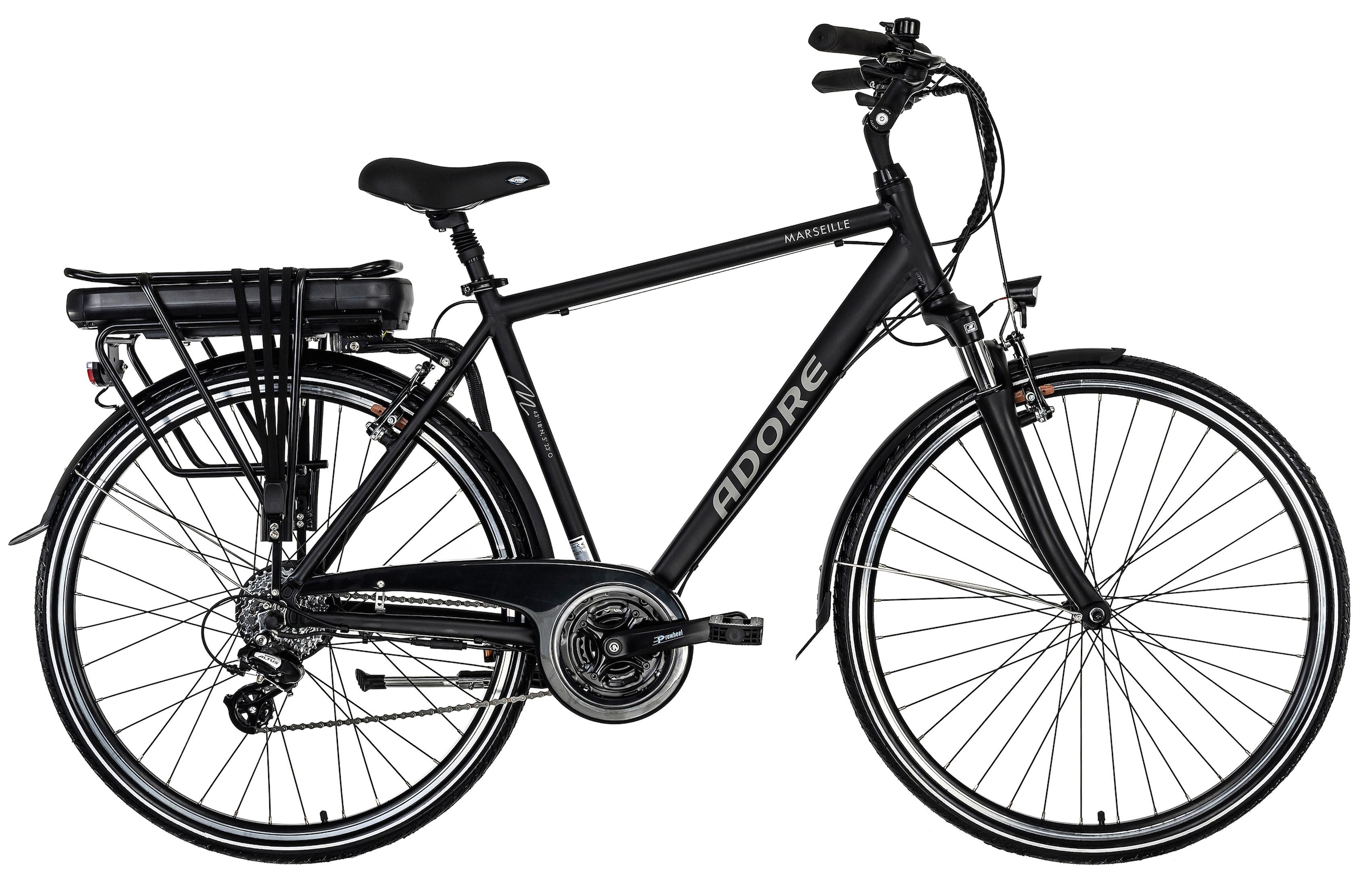 Adore E-Bike »Partnerset Marseille«, 24 Gang, Shimano, Altus, Heckmotor 250 W, (Spar-Set, 2 tlg.), Pedelec, Elektrofahrrad für Damen