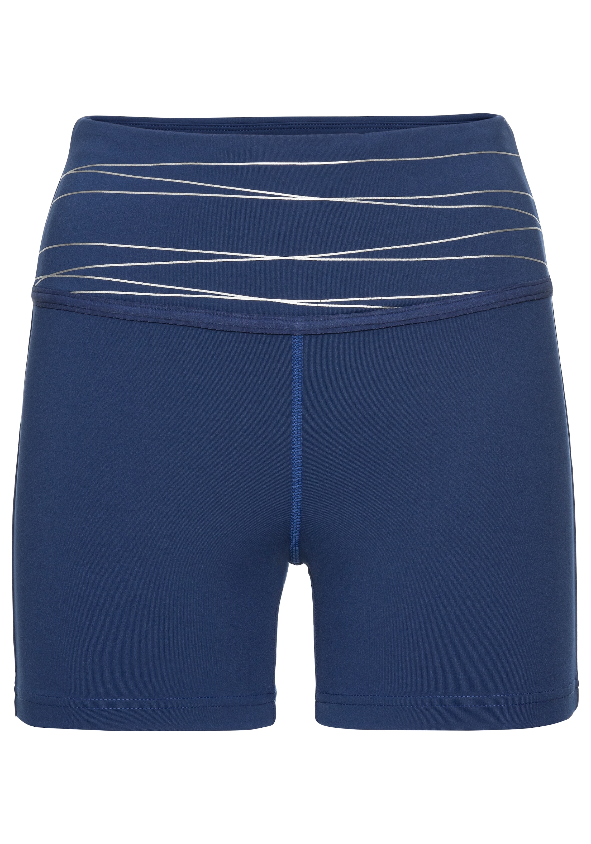 Vivance active Shorts, Sportshorts mit breiten Bündchen und Druck
