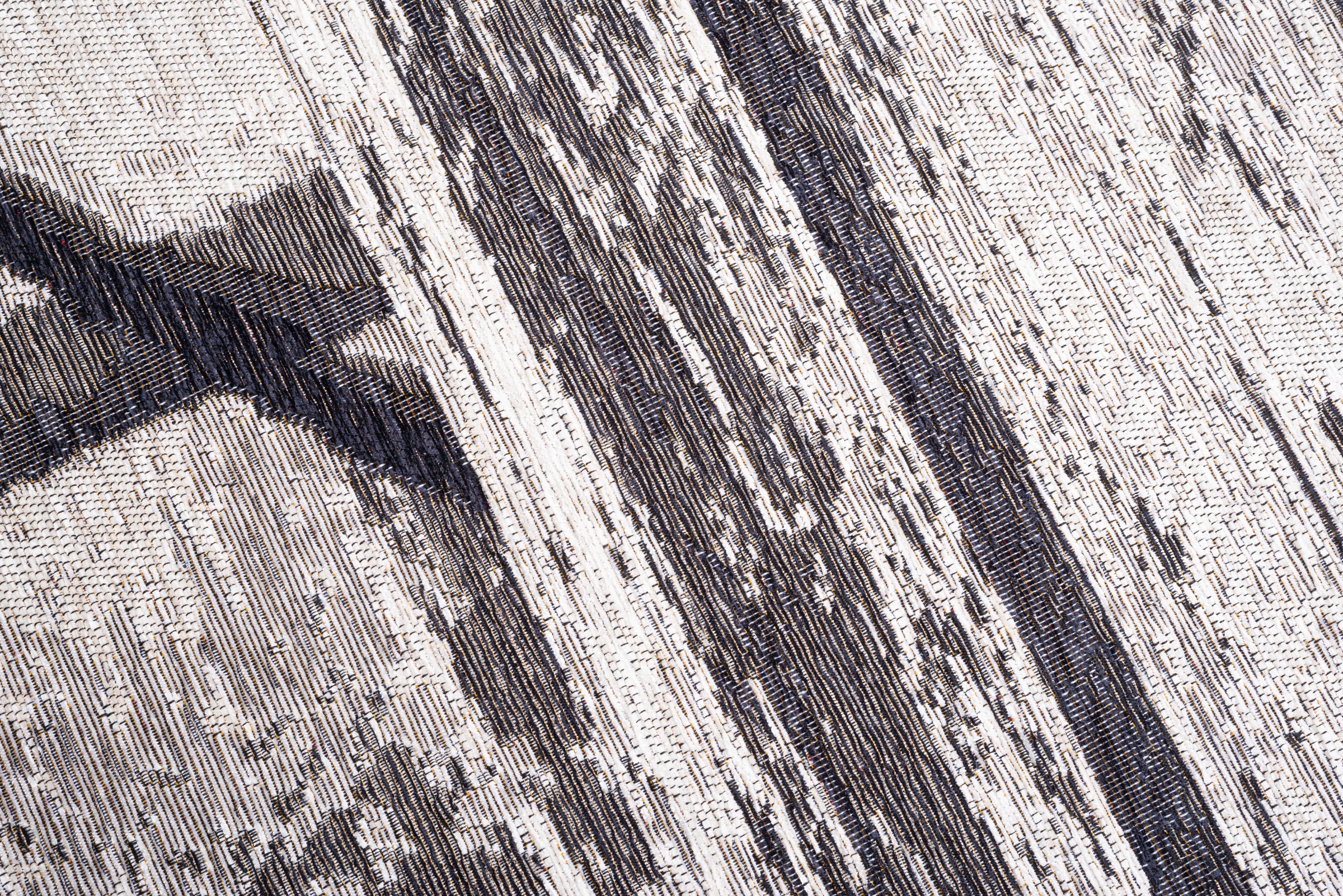 Sansibar Teppich »Keitum 010« rechteckig 3 mm Höhe Flachgewebe, modernes Holz Design, Motiv, gekreuzte Säbel