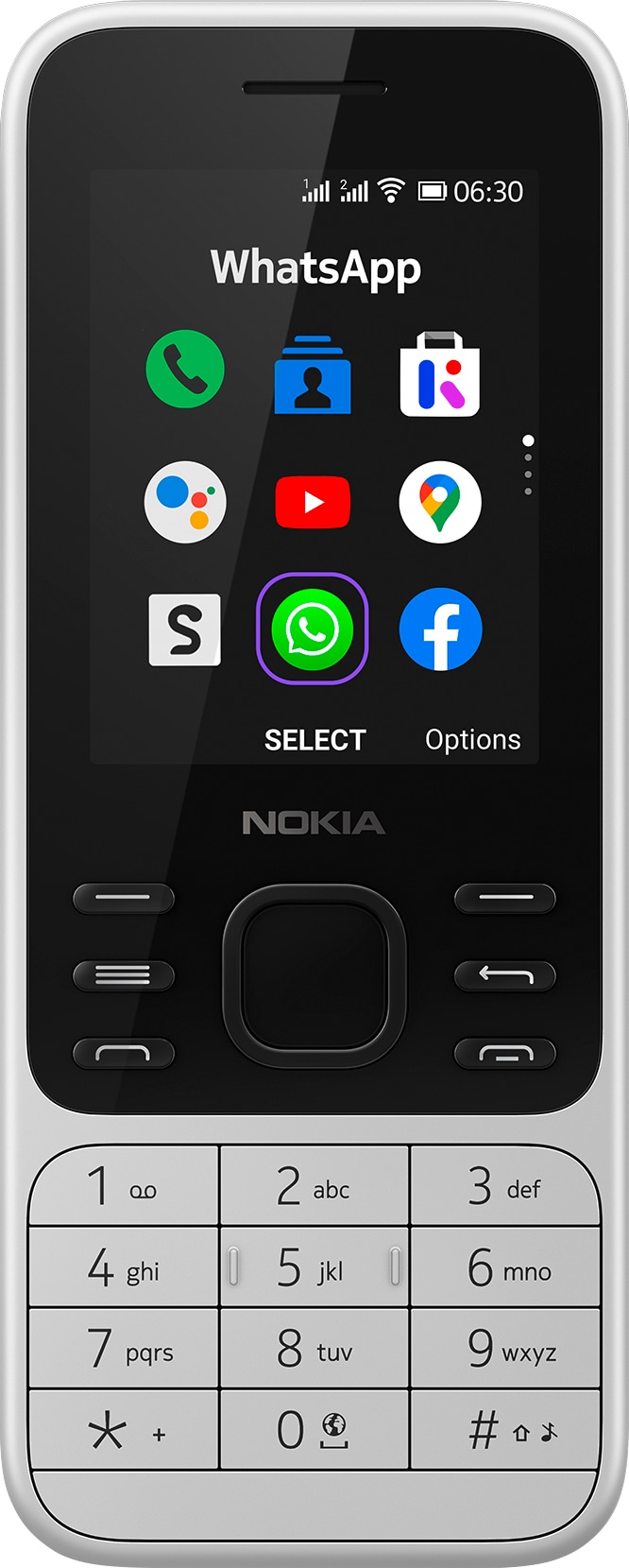 Nokia Handy »6300 4G Leo«, cm/2,4 Jahre 6 3 | GB 4 UNIVERSAL Zoll, ➥ XXL Speicherplatz Garantie charcoal